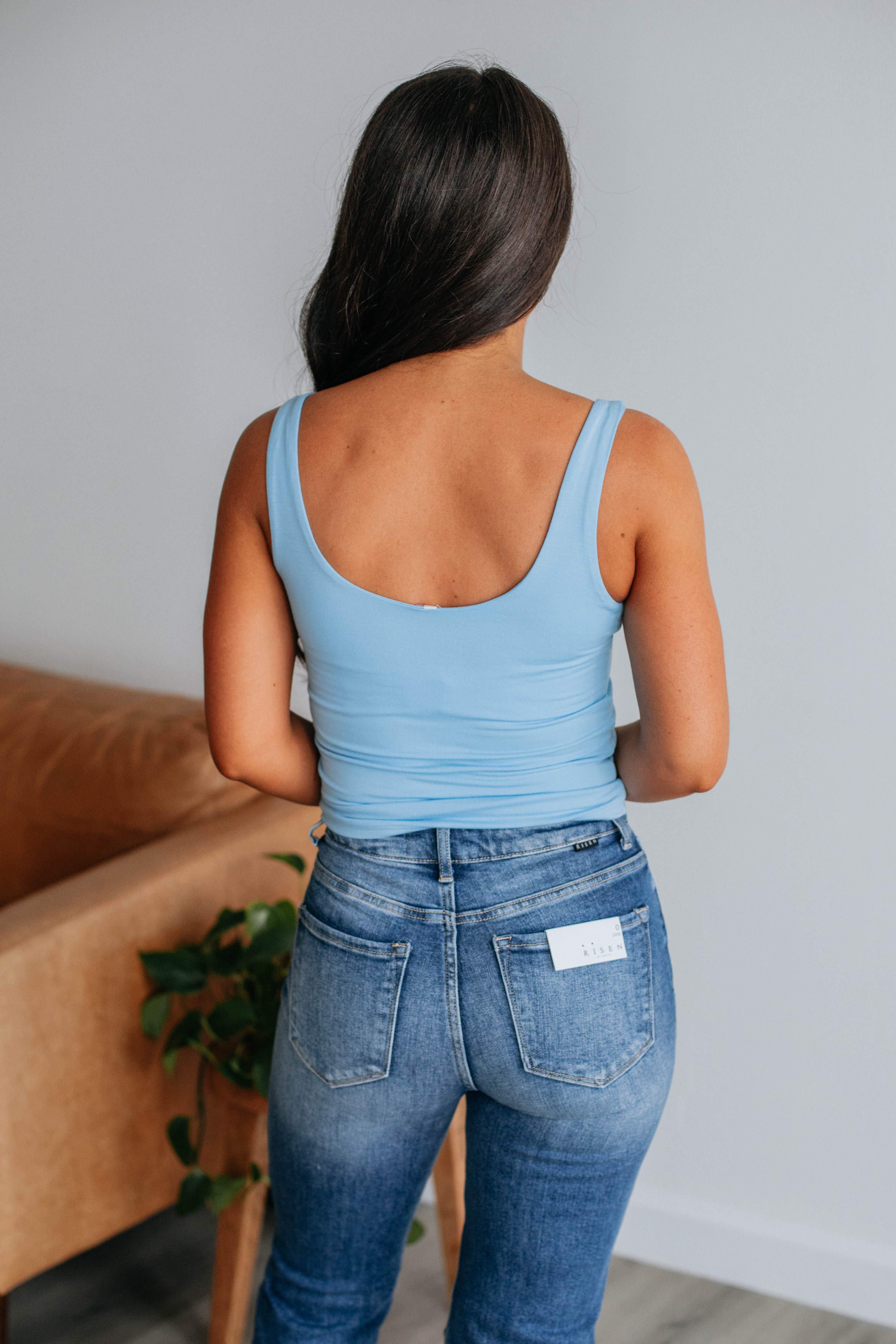 Delta Basic Tank Top - Sky Blue - Women's Casual & Comfortable Cotton Shirt for Summer, Beach, and Everyday Wear