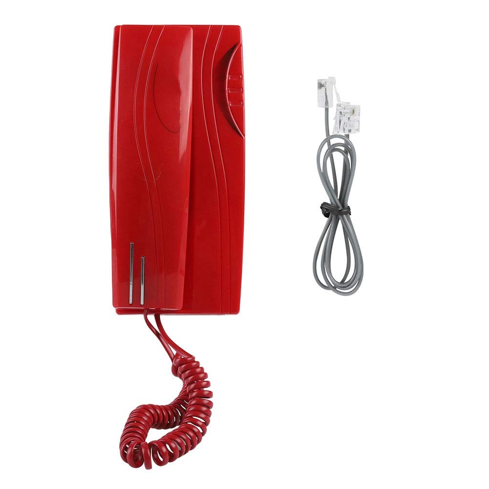 Compact Wired Telephone - Mini Wall Mounted Corded Landline Phone for Home, Office & Hotel Use | Ideal for Bedrooms, Reception Desks & Conference Rooms