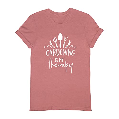 Gardening Is My Therapy T-Shirt - Funny Plant Lover Gift for Women & Men - Perfect for Gardening Enthusiasts, Outdoor Activities & Plant-Themed Parties