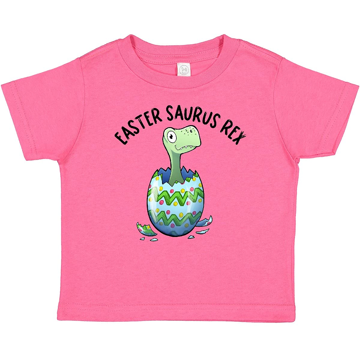 Inktastic Easter Saurus Rex Dinosaur Hatching Easter Egg Baby T-Shirt - Cute Dinosaur Graphic Tee for Toddlers & Infants - Perfect for Easter Outfits, Birthday Parties & Playdates