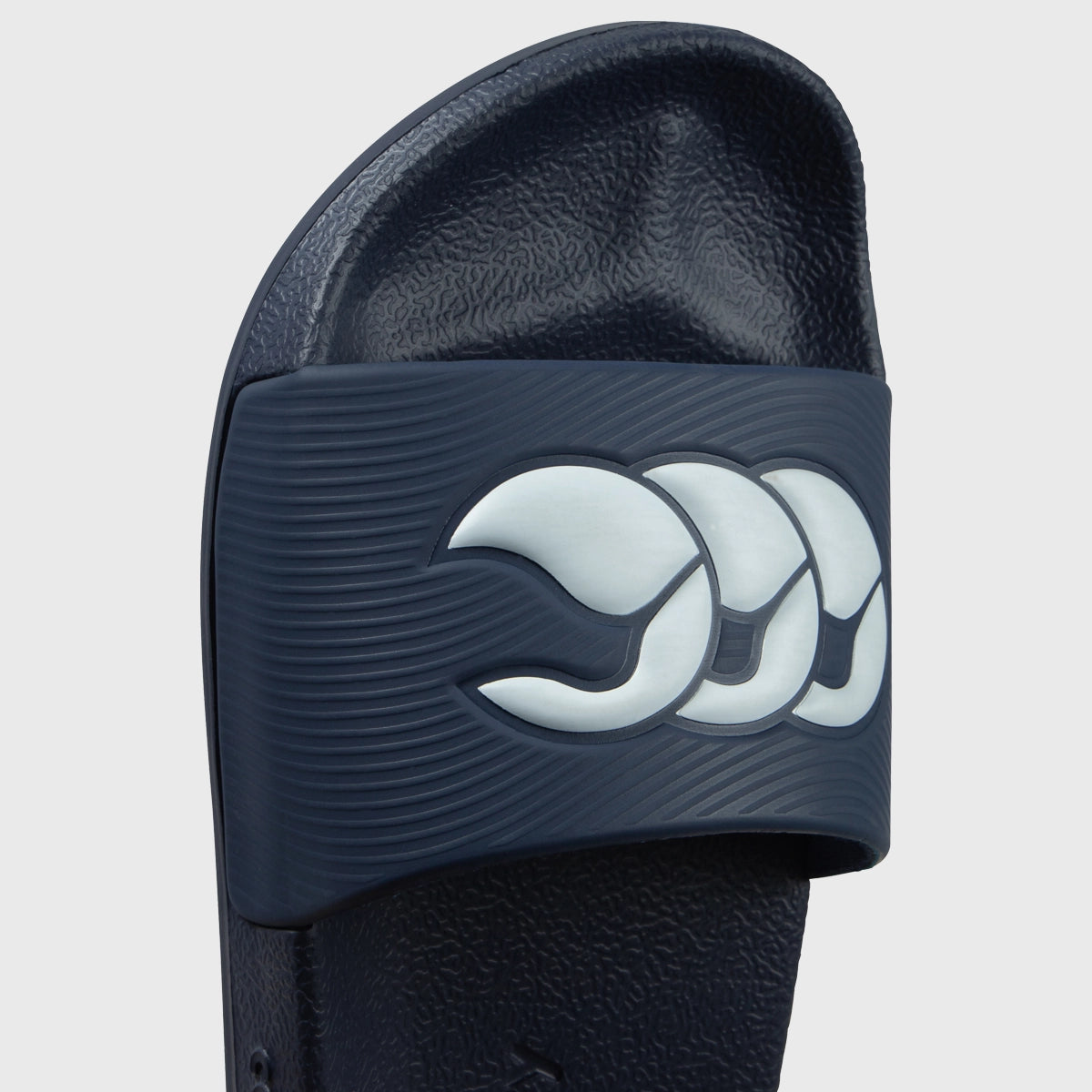 Canterbury Wide Fit Slides for Men & Women - Comfortable Navy Blue Sandals for Wide Feet - Perfect for Beach, Pool & Casual Wear
