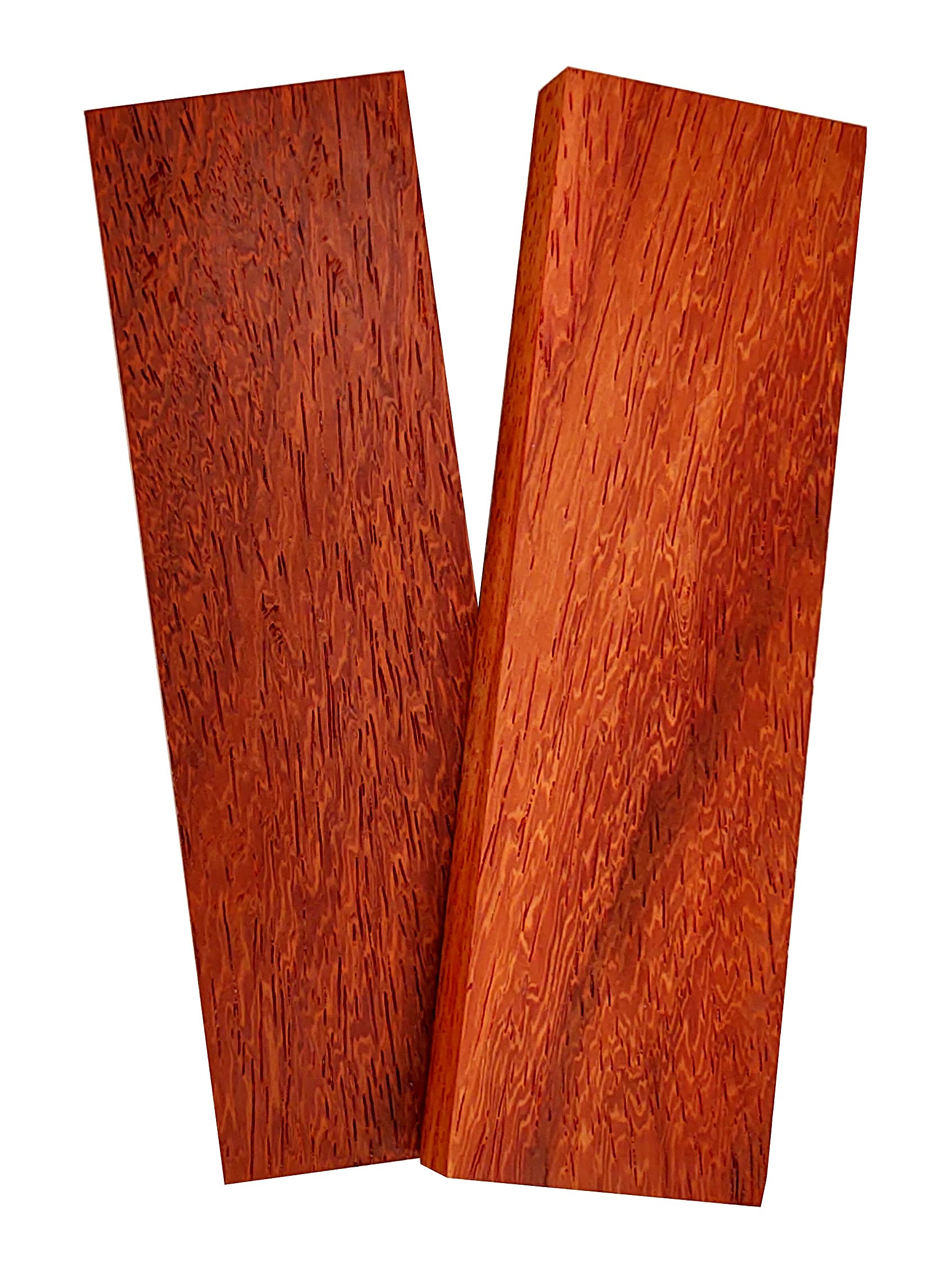 Premium Padauk Wood Knife Scales - Durable & Handcrafted Replacement Handles for Custom Knives - Perfect for EDC, Hunting, and Outdoor Survival Gear