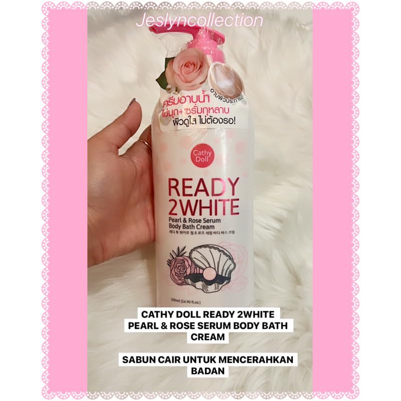 Cathy Doll Ready2 Body Bath Cream - Moisturizing Body Wash for Smooth & Hydrated Skin, 500ml - Perfect for Daily Shower & Relaxing Bath Time