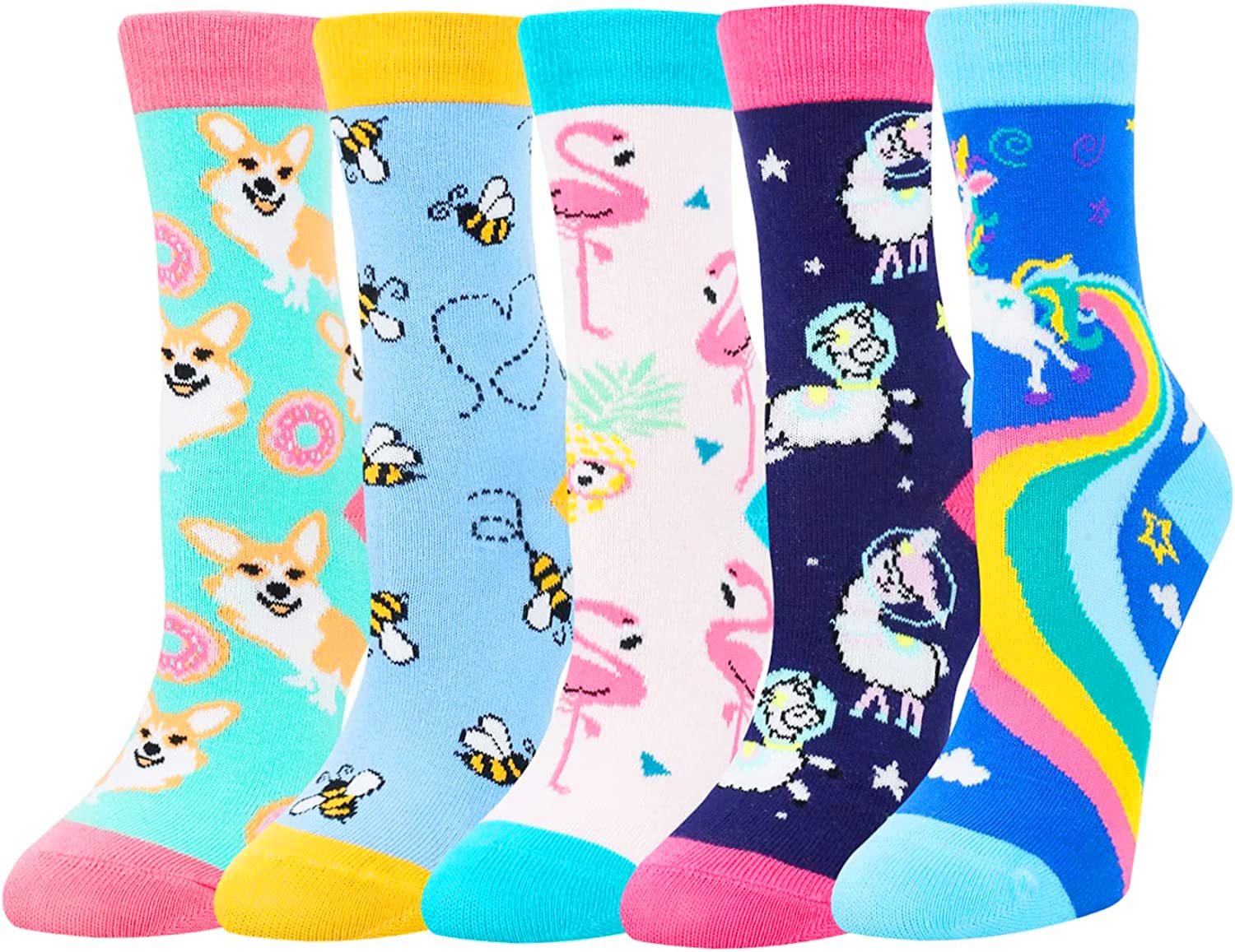 Fun & Crazy Novelty Socks for Kids & Teens - Colorful Silly Socks for Boys & Girls Ages 2-10 - Perfect for School, Parties & Gifts