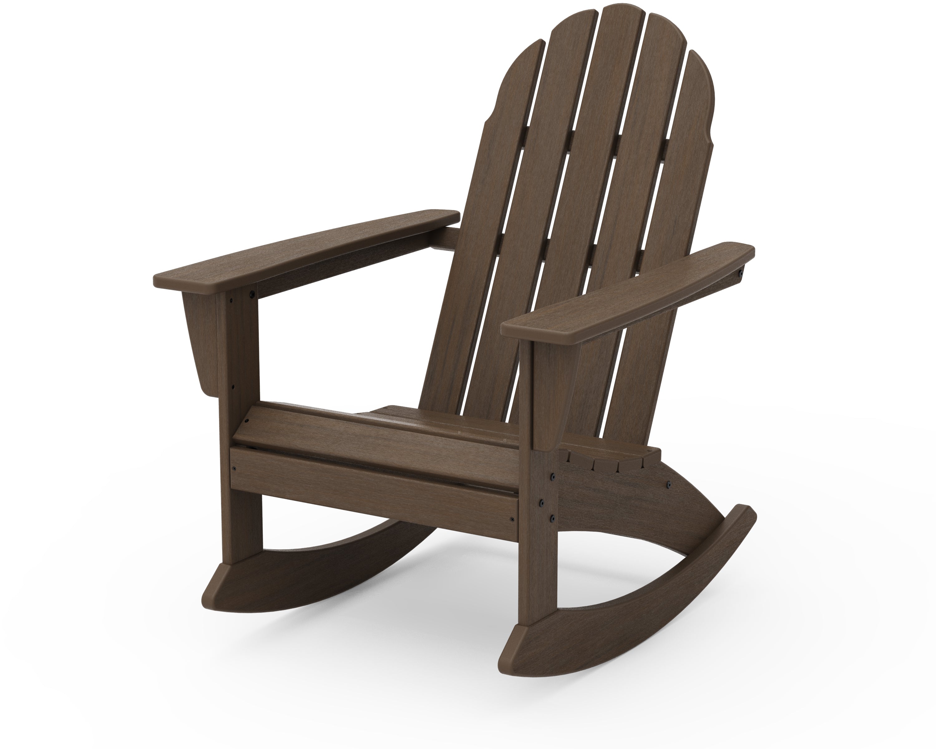 POLYWOOD Vineyard Adirondack Rocking Chair - All-Weather Outdoor Furniture for Patio, Garden & Poolside Relaxation