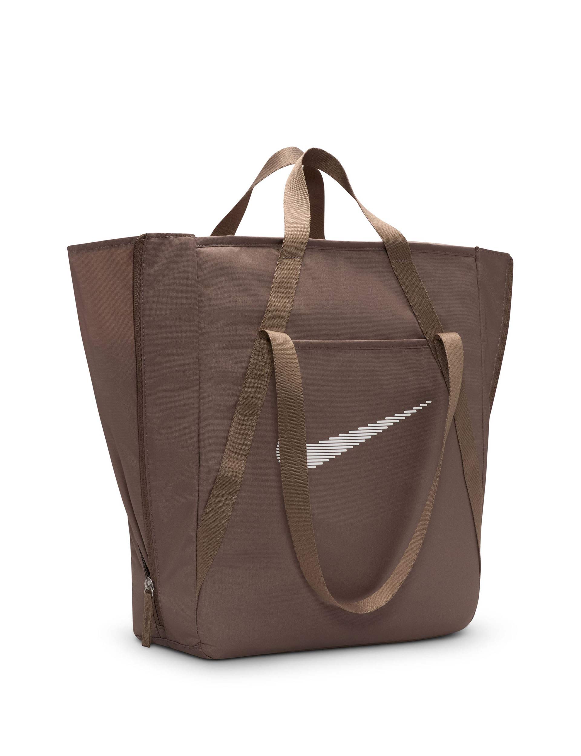 Premium Gym Tote Bag - Mink Brown & White Color - Perfect for Workouts, Yoga, Travel & Beach Essentials