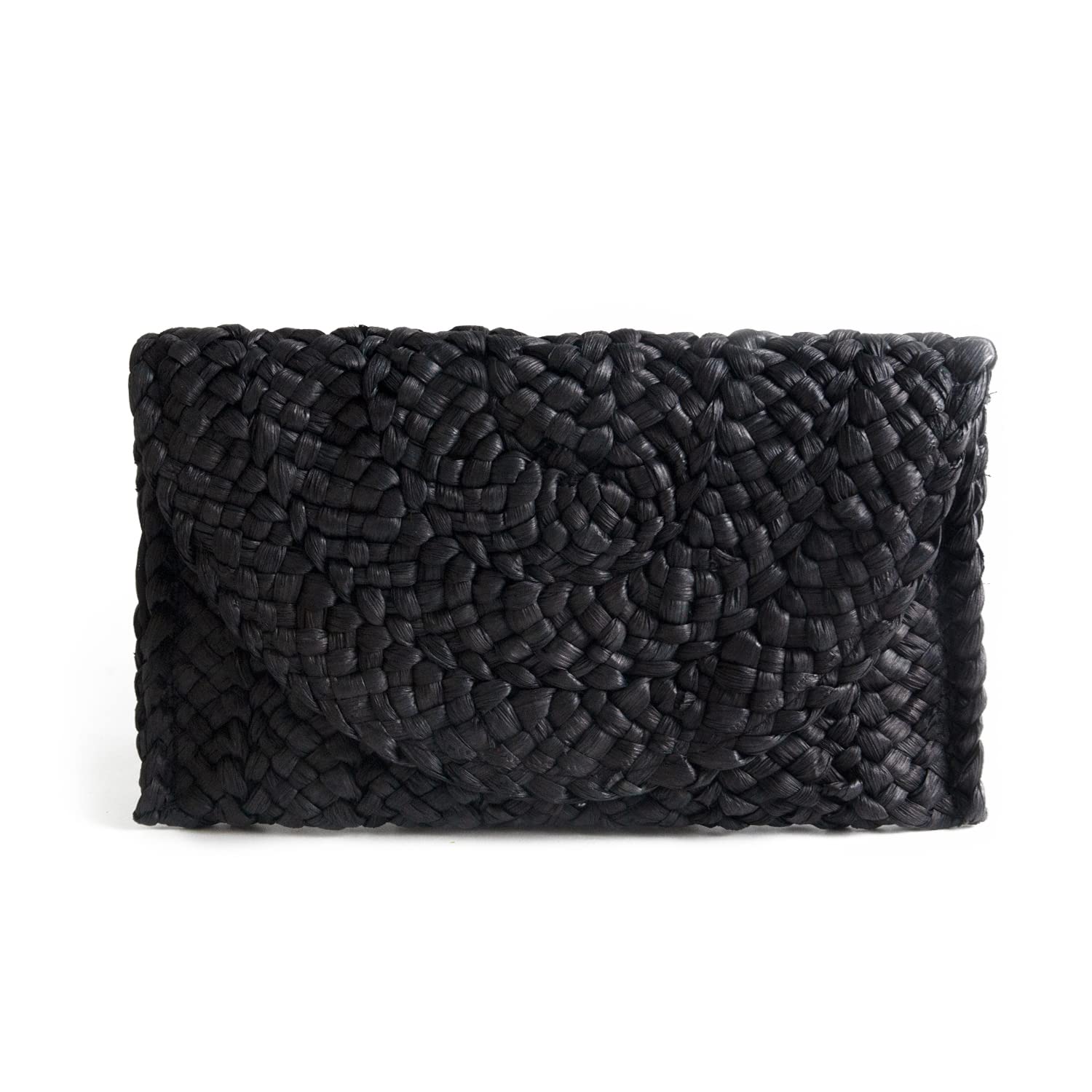 Women's Straw Clutch Purse - Woven Shoulder Bag for Summer Beach, Travel & Vacation | Boho Envelope Wallet Handbag for Women | Perfect for Beach Outings, Pool Parties & Casual Day Trips