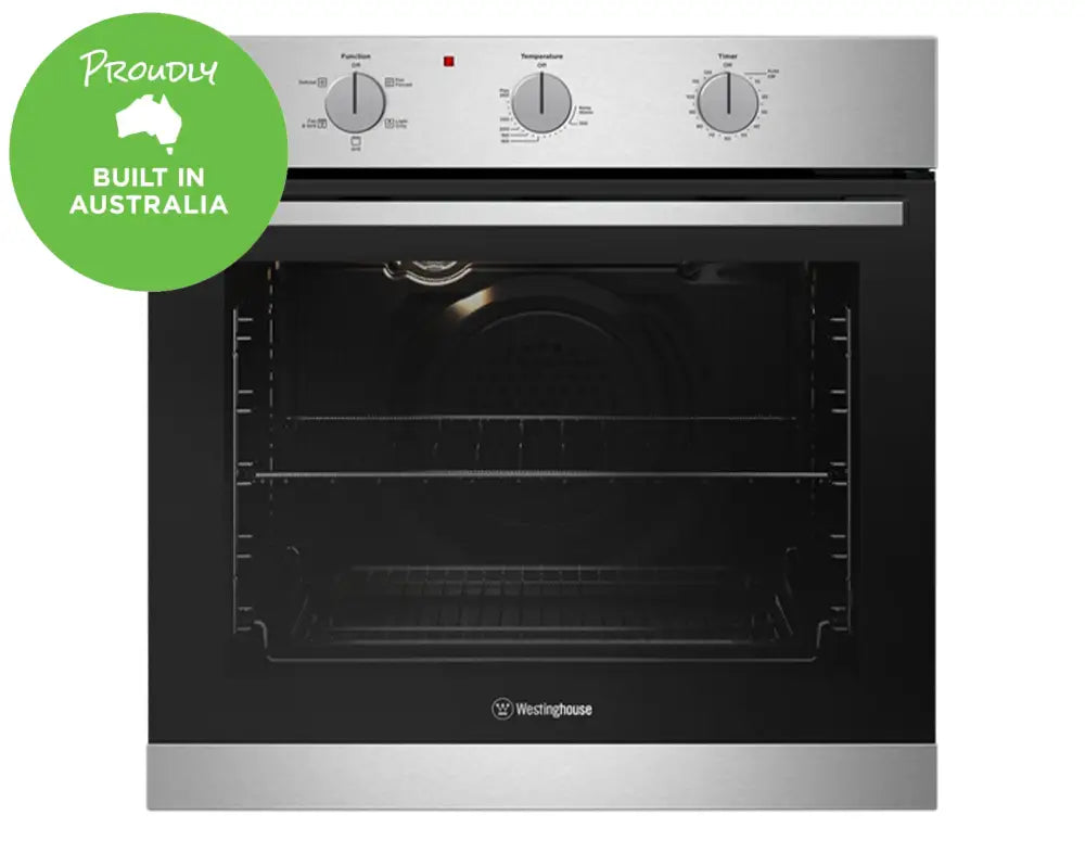 Westinghouse WVE613SCA 60cm Stainless Steel 5-in-1 Multi-Function Oven - Perfect for Baking, Roasting, Grilling & More in Modern Kitchens