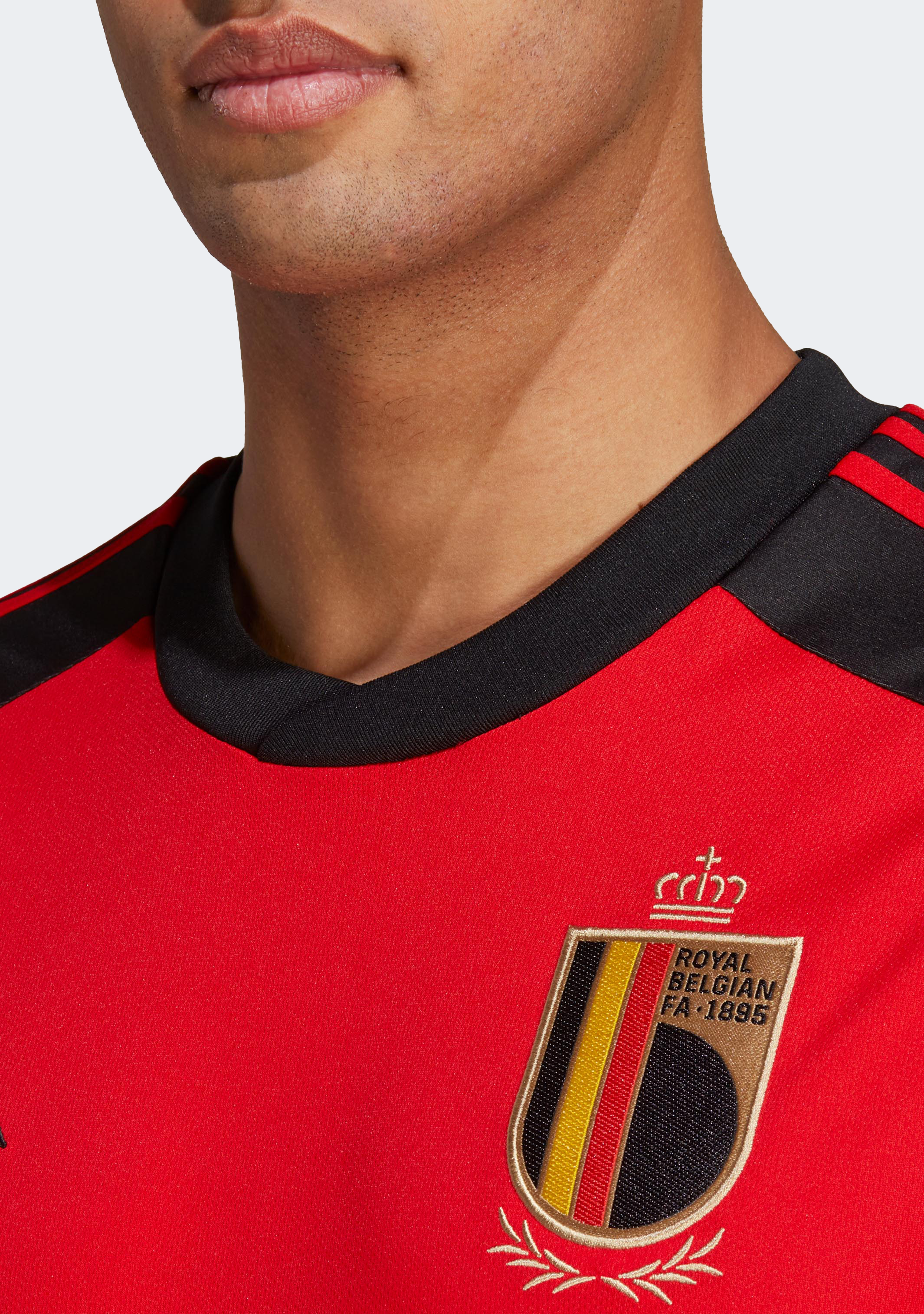 Adidas Men's Belgium Home Soccer Jersey 2023 - Official Licensed Football Shirt for Fans & Players - Perfect for Matches, Training, and Casual Wear
