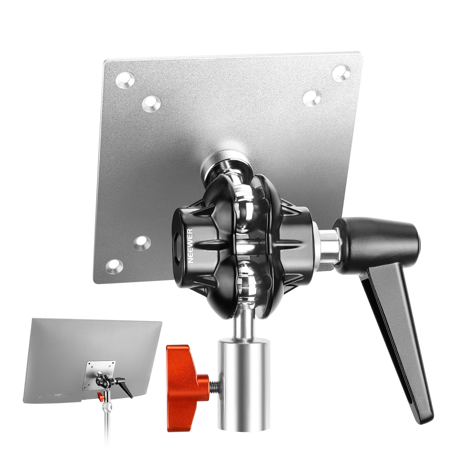 NEEWER MA001/MA003 VESA Monitor Mount Adapter - Heavy Duty Adjustable Arm Bracket for Computer Screens, TVs & Displays (Home Office, Gaming Setup, Studio Monitor Mounting)