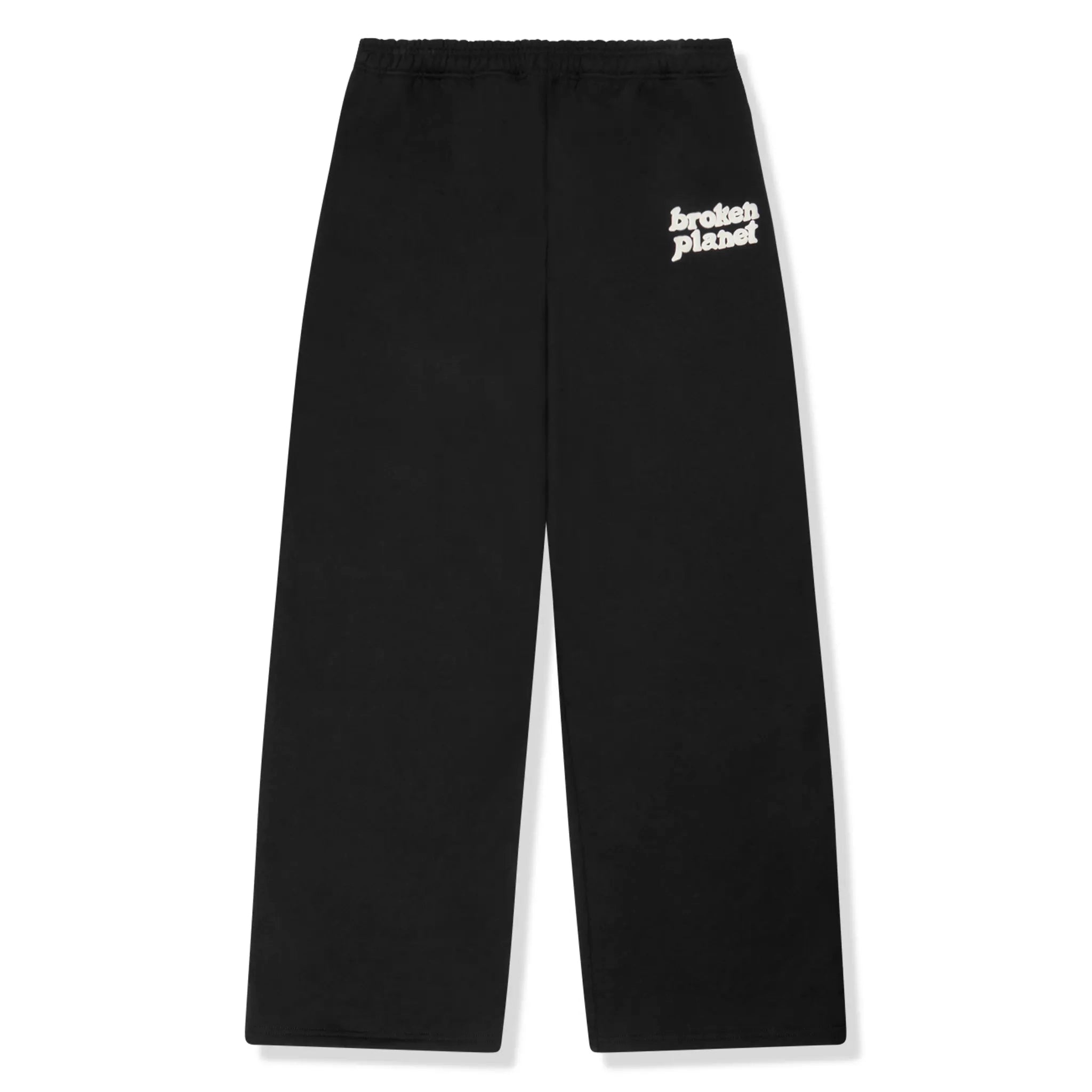 Broken Planet Straight Leg Midnight Black Sweatpants for Men - Comfortable Lounge Pants for Casual Wear, Gym & Home Relaxation