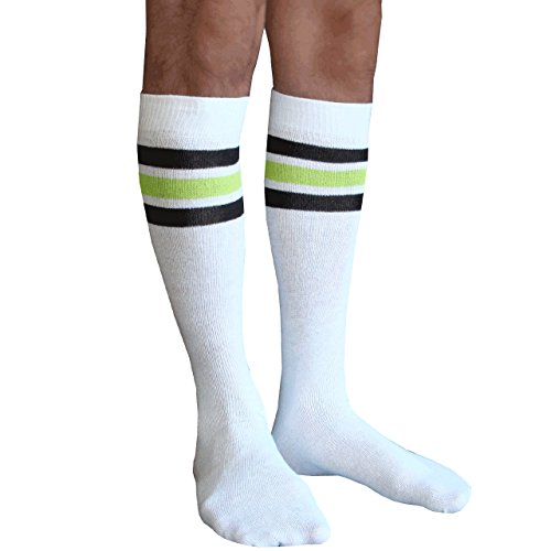 White, Black, Lime