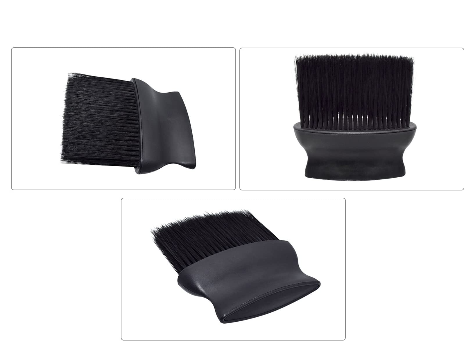 Soft Barber Neck Face Duster Brush for Hairdressing & Hair Cutting - Black Hair Accessories for Men & Women (1PC) | Perfect for Salon, Home Haircuts & Beard Grooming