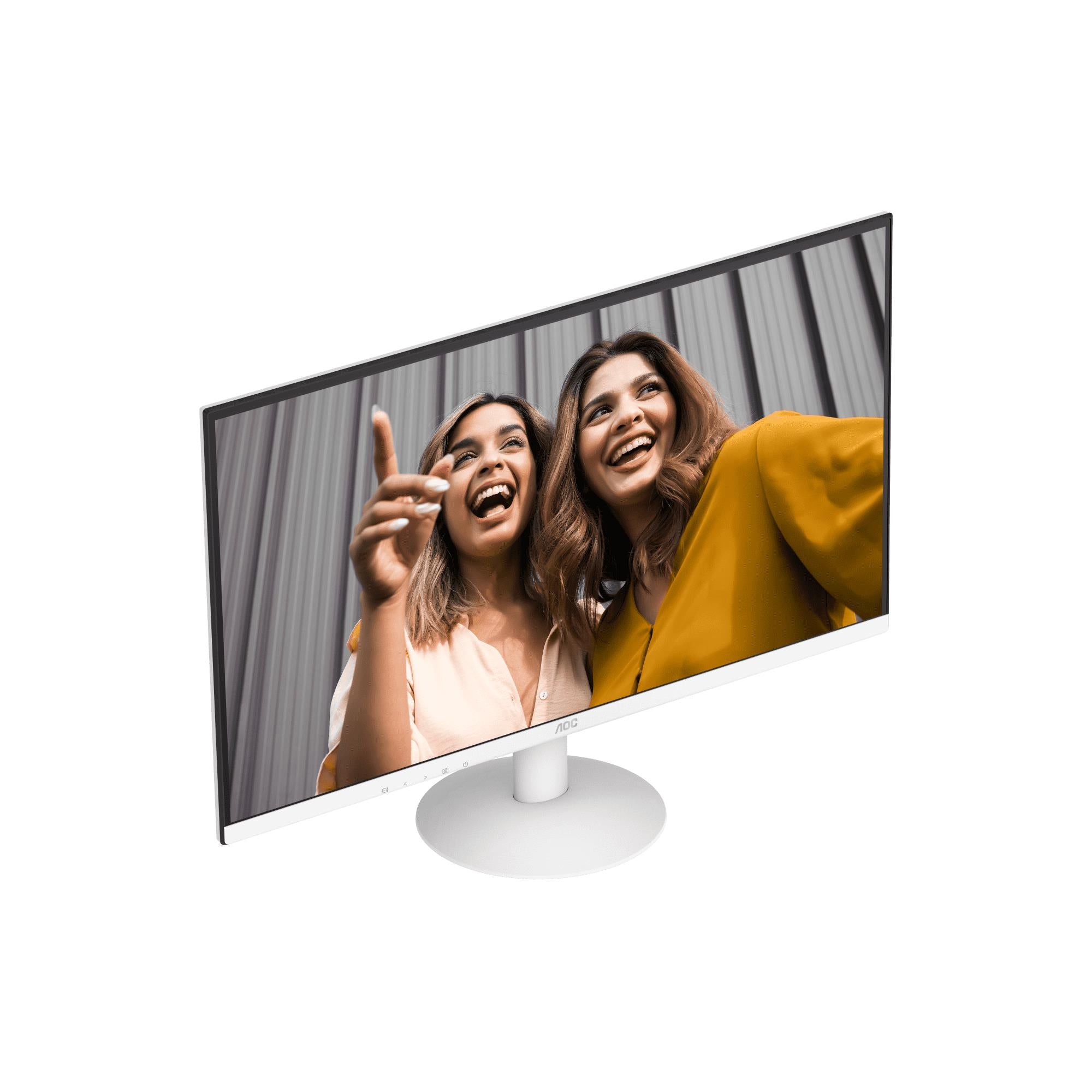 AOC 27B30H/BW 27-Inch Full HD 120Hz Ultra Slim Computer Monitor (White) - Perfect for Gaming, Office Work & Home Entertainment