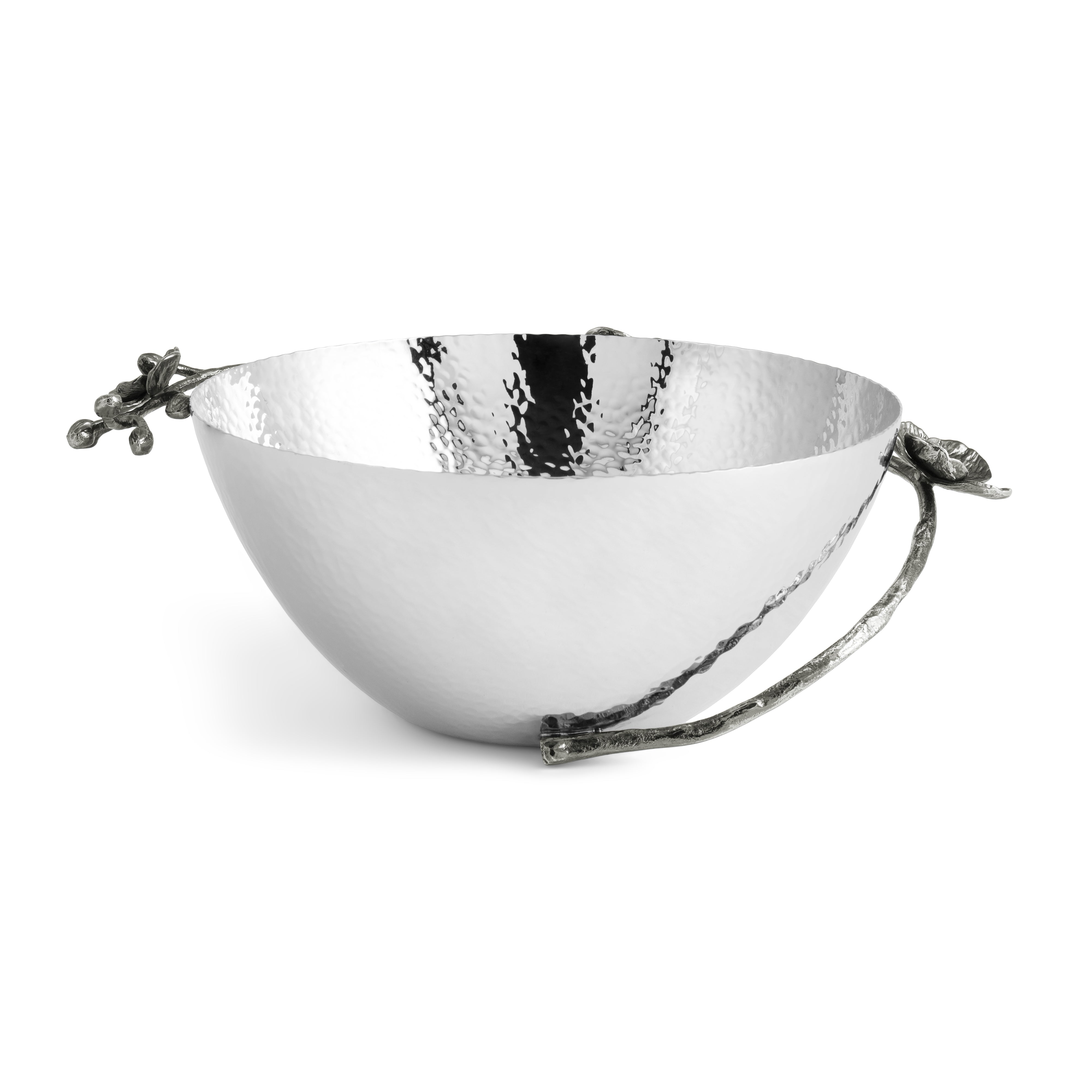 Premium Black Orchid Bowl - Elegant Ceramic Serving Dish for Salads, Desserts & Snacks | Perfect for Dining, Entertaining & Home Decor