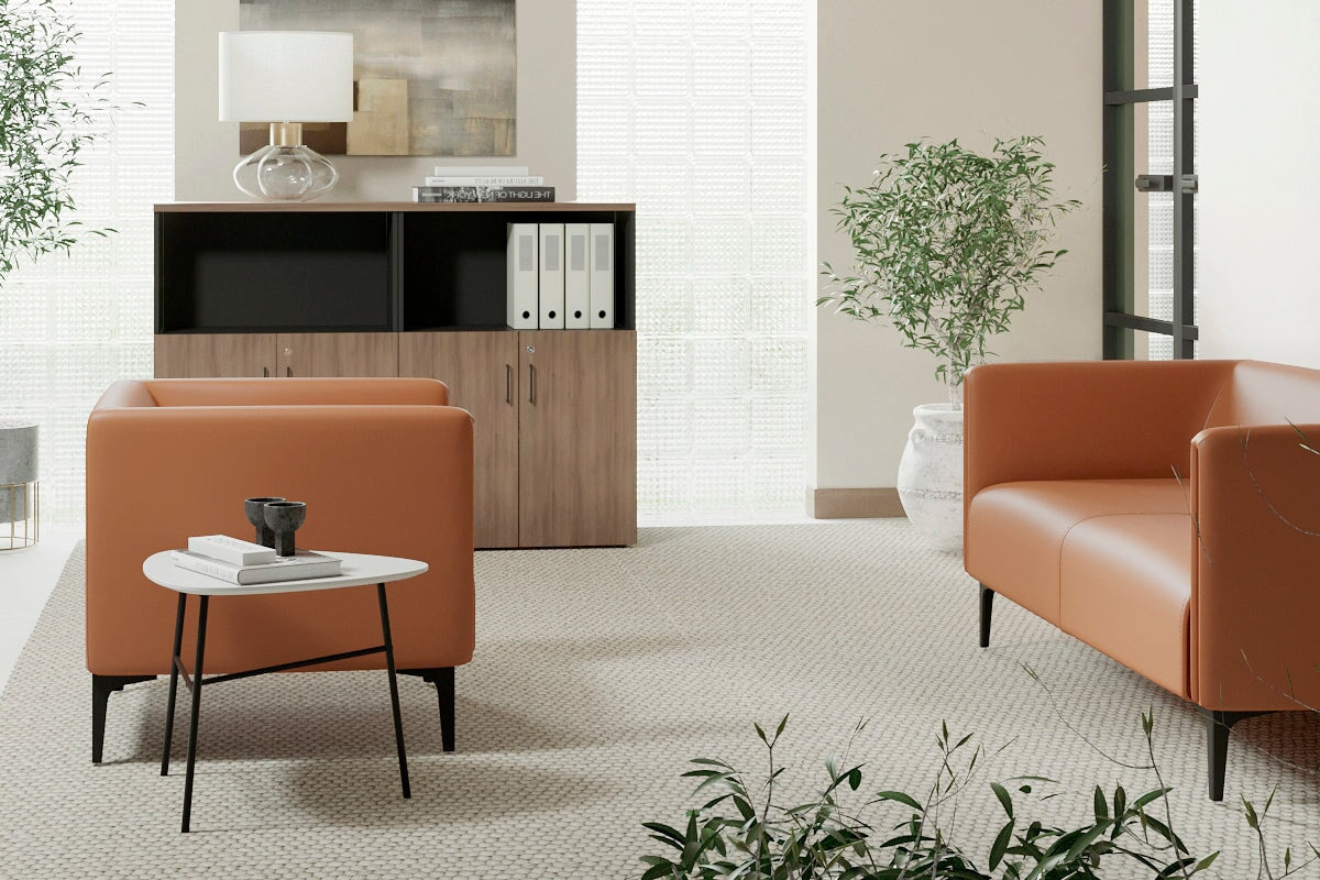 Drej 2.0 Lounge Chair with Square Arms - Modern Single Seater Sofa for Living Room, Bedroom or Office