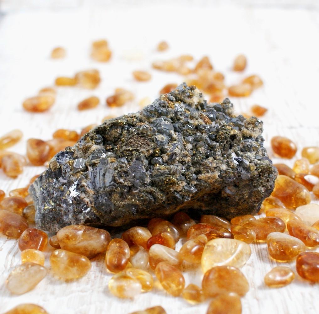 Natural Bulgarian Galena and Pyrite Crystals - High Quality Mineral Specimens for Collectors, Healing & Home Decor