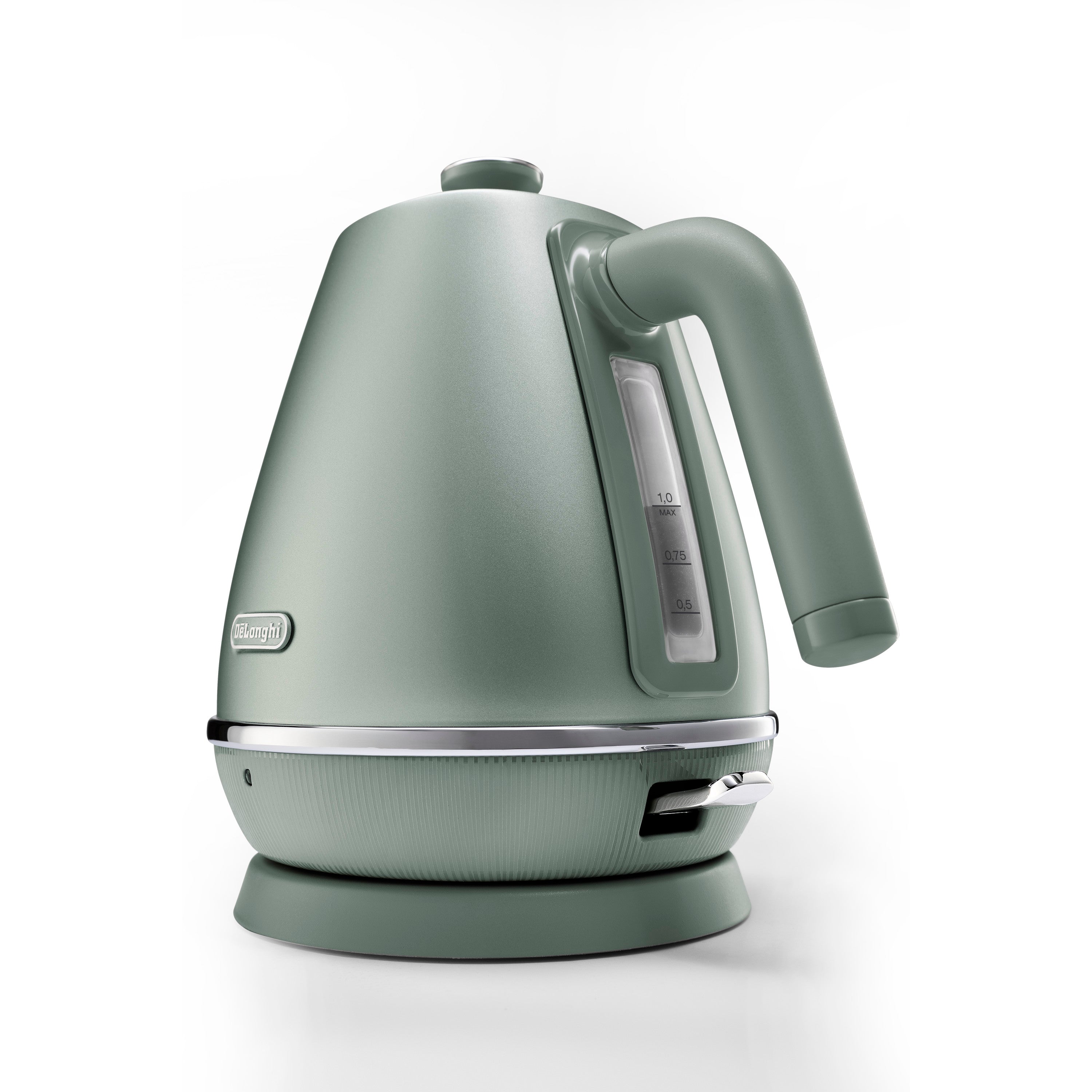 De'Longhi KBIN2000 Distinta Perla Electric Kettle - 1.7L Fast Boiling, Stainless Steel, Auto Shut-Off & Boil-Dry Protection - Perfect for Home, Office & Tea Lovers