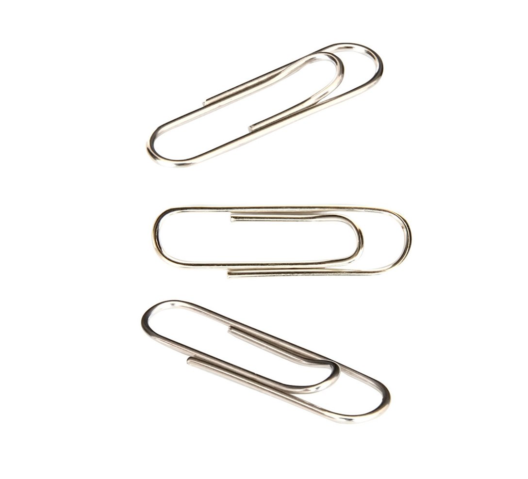 400 Pieces Stainless Steel Paper Clips - Medium Size 1.1 Inch (28mm) for Office, School, Home & Crafting - Bulk Office Supplies for Organizing Documents, Notes & Files