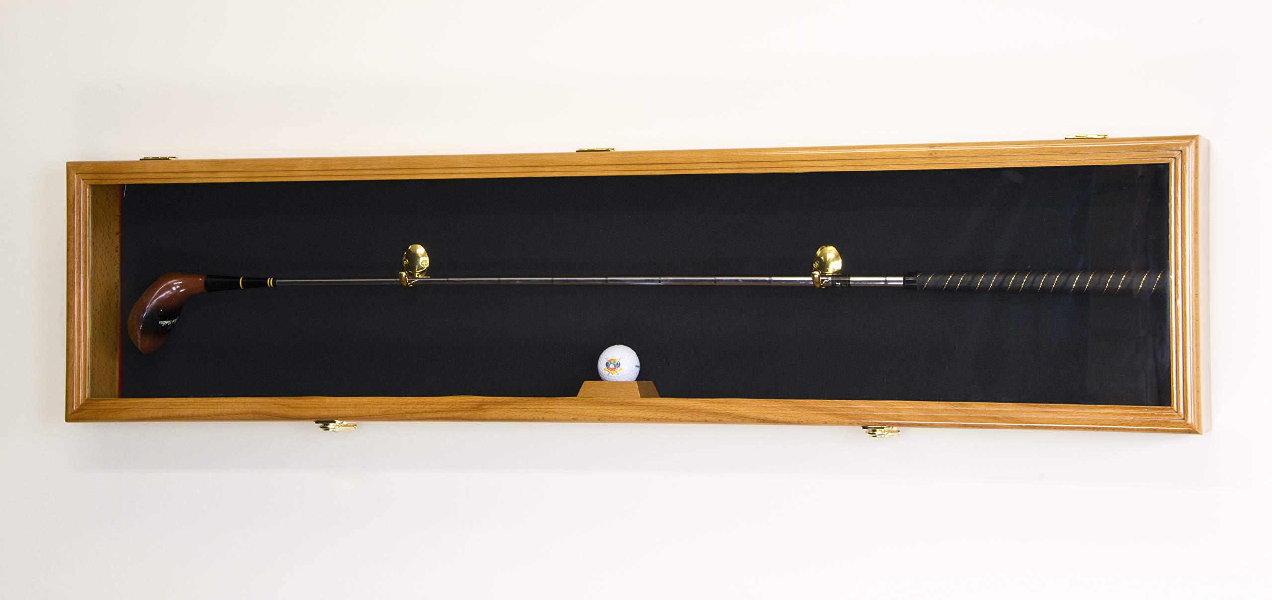 Premium Golf Club Display Case - Lockable Cabinet with 98% UV Protection for Putter, Driver & Iron Storage - Perfect for Home, Office & Pro Shop Organization