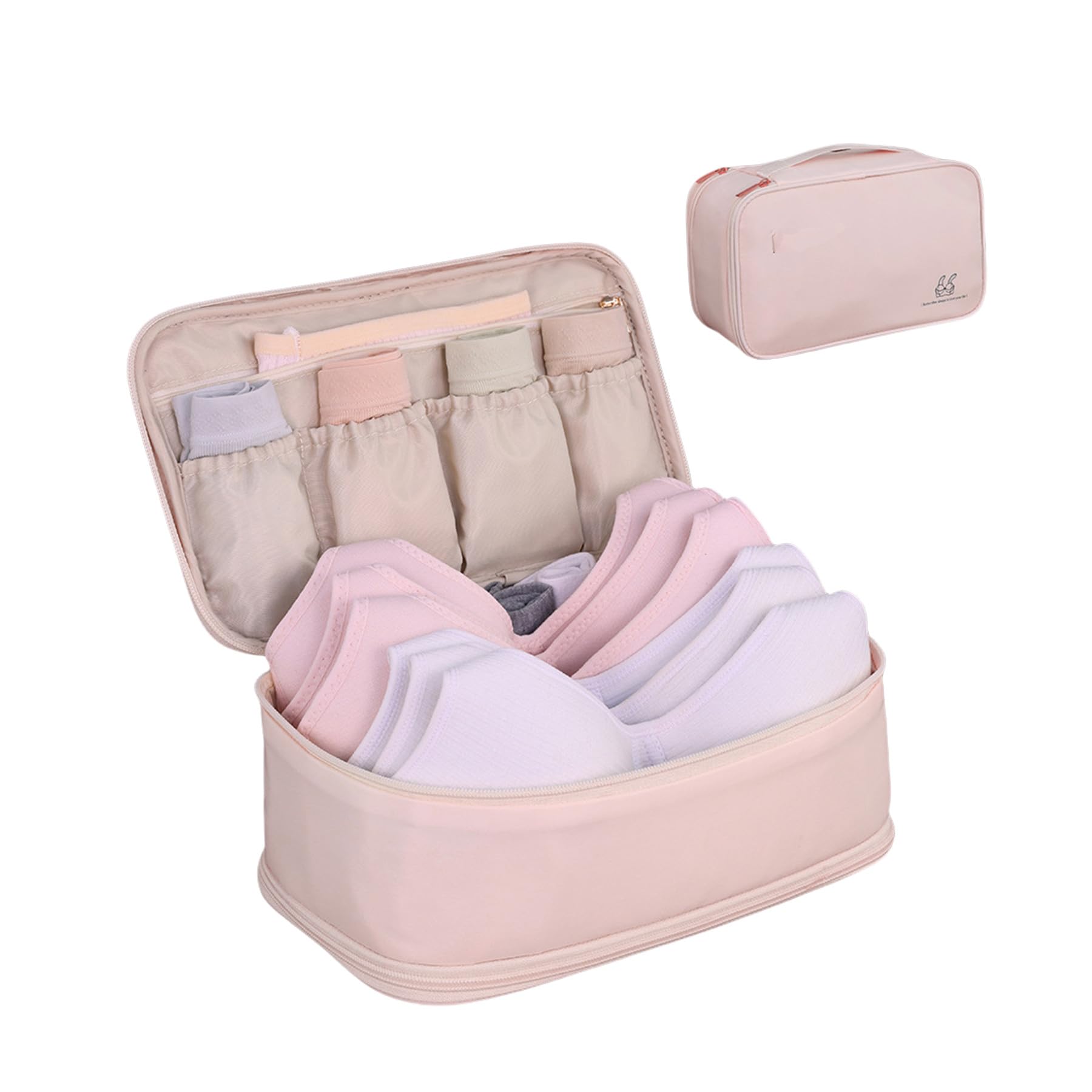 Travel Packing Organizers - Underwear Bra Socks Storage Bag, Pink 10# - Perfect for Travel, Gym & Daily Organization