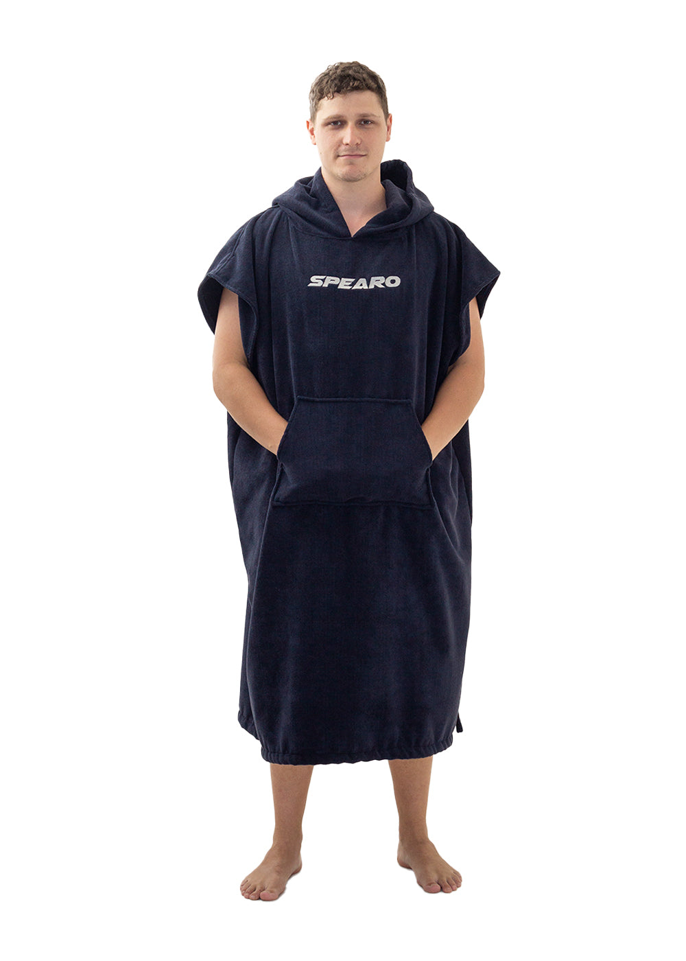 Spearo Hooded Microfibre Poncho Towel - Quick Dry Travel Towel for Swimming, Surfing & Beach - Lightweight & Compact for Outdoor Adventures