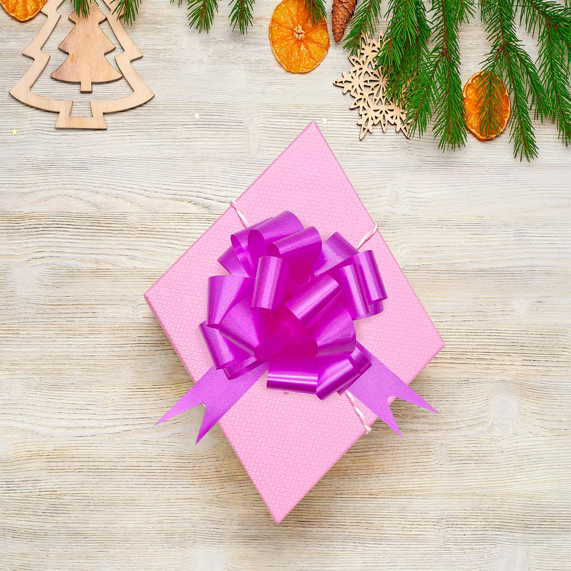 10-Piece 4.7-Inch Pull Bows for Gift Wrapping - Premium Self-Adhesive Ribbon Bows for Gift Boxes, Baskets, Birthdays, Weddings & Holidays - Perfect for Christmas, Valentine's Day, Easter & Party Decorations