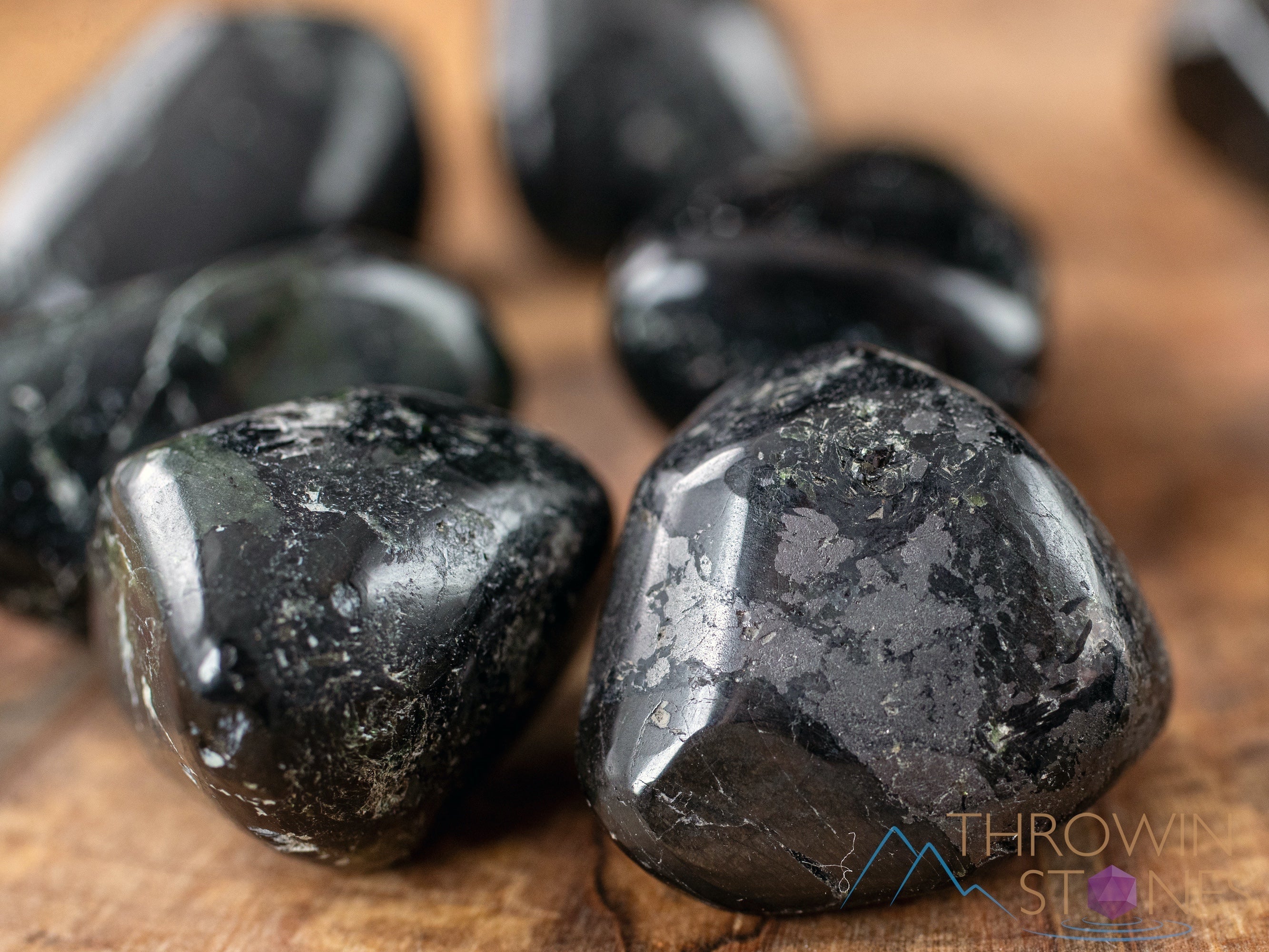 Black Star Diopside Tumbled Stones - Natural Healing Crystals for Meditation, Reiki, and Chakra Balancing - Self Care Gemstones for Relaxation & Spiritual Growth (E1447)