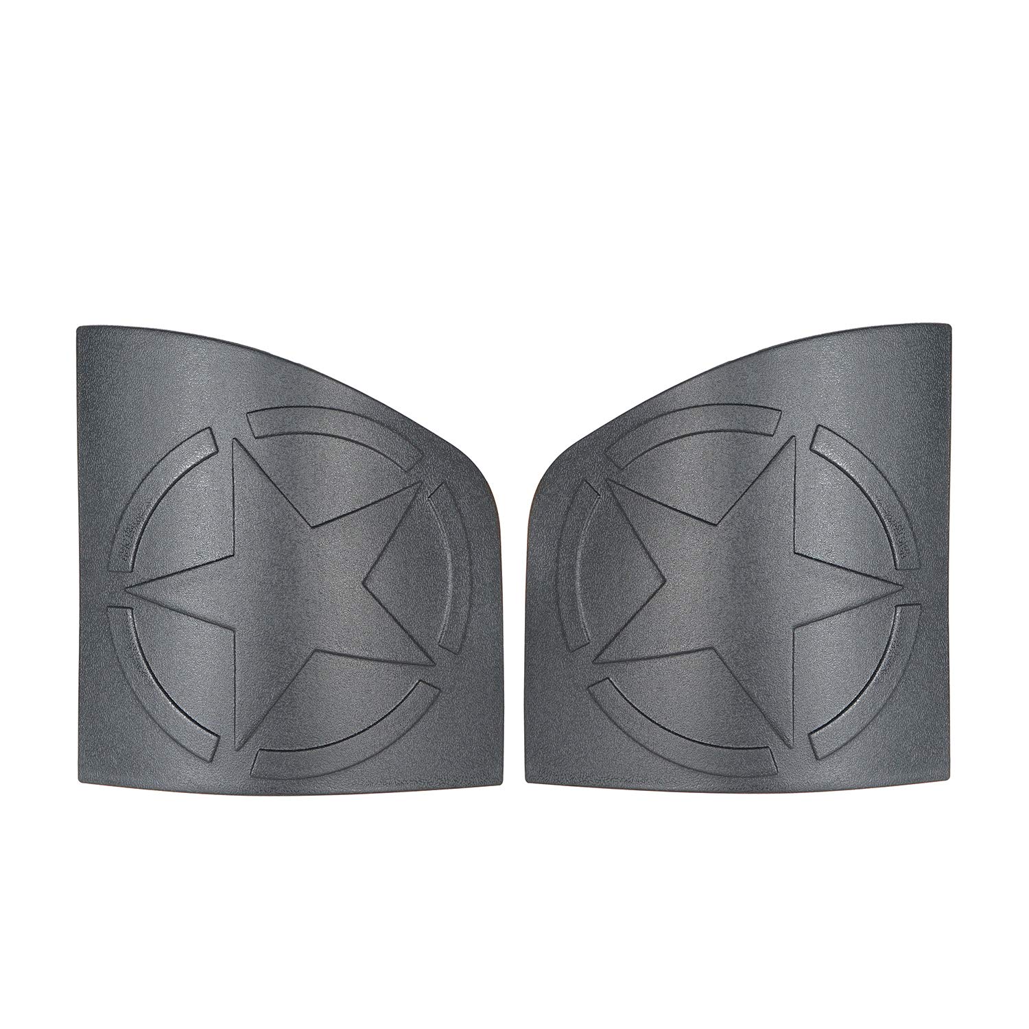 Hooke Road Matte Black Cowl Body Armor & Corner Guards with Star Logo for 1997-2006 Jeep Wrangler TJ - Off-Road Protection & Style Upgrade for Adventure Enthusiasts