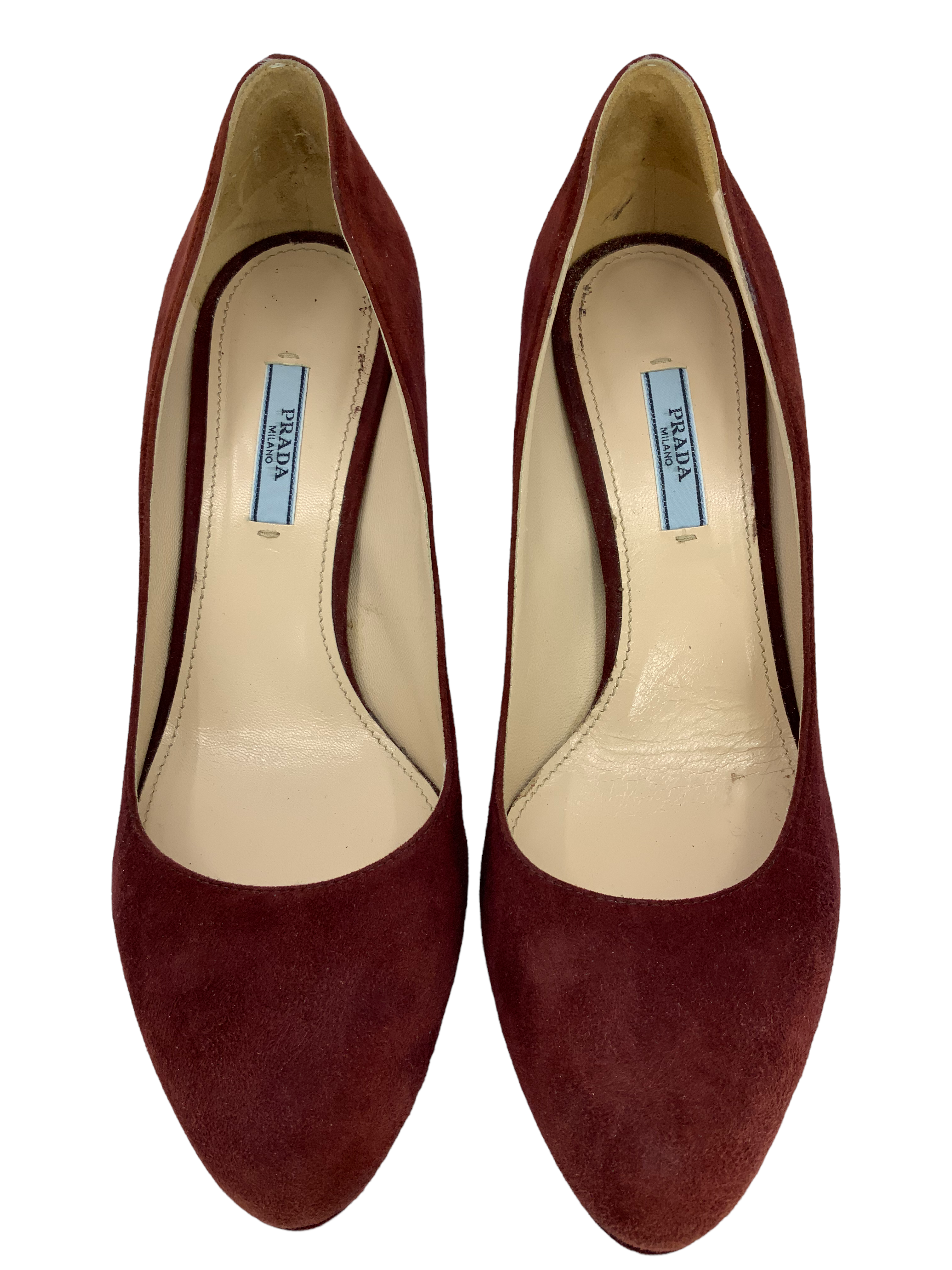 PRADA Suede Platform Pumps Women's Size 10 US | Luxury Designer High Heels for Wedding, Party & Office Wear