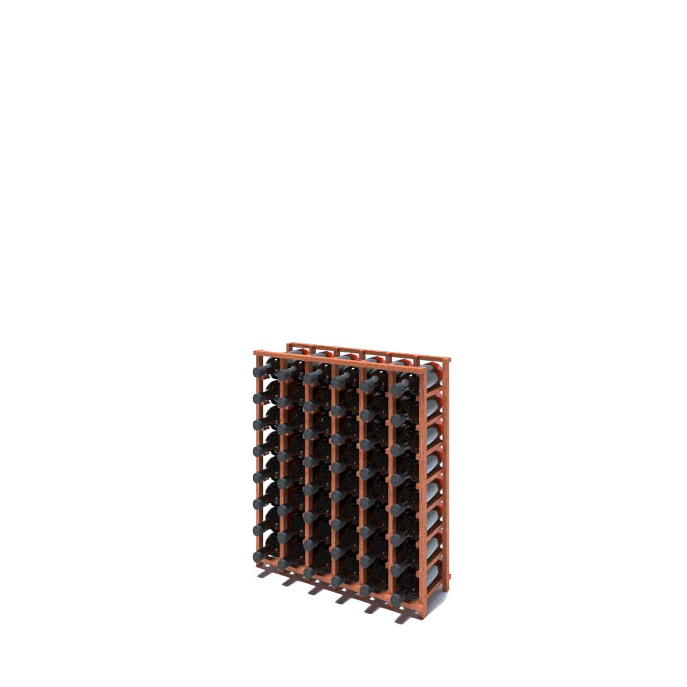6 Column 48 Magnum Base Wine Rack - Sturdy Metal Wine Bottle Holder for Kitchen, Bar, Cellar & Home Decor