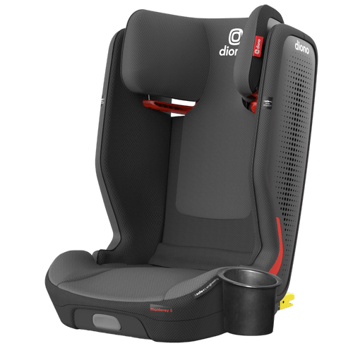 Diono Monterey 5 iST FixSafe Latch Booster Car Seat for Kids - Safe & Comfortable High Back Booster for Travel & School Drop-Offs