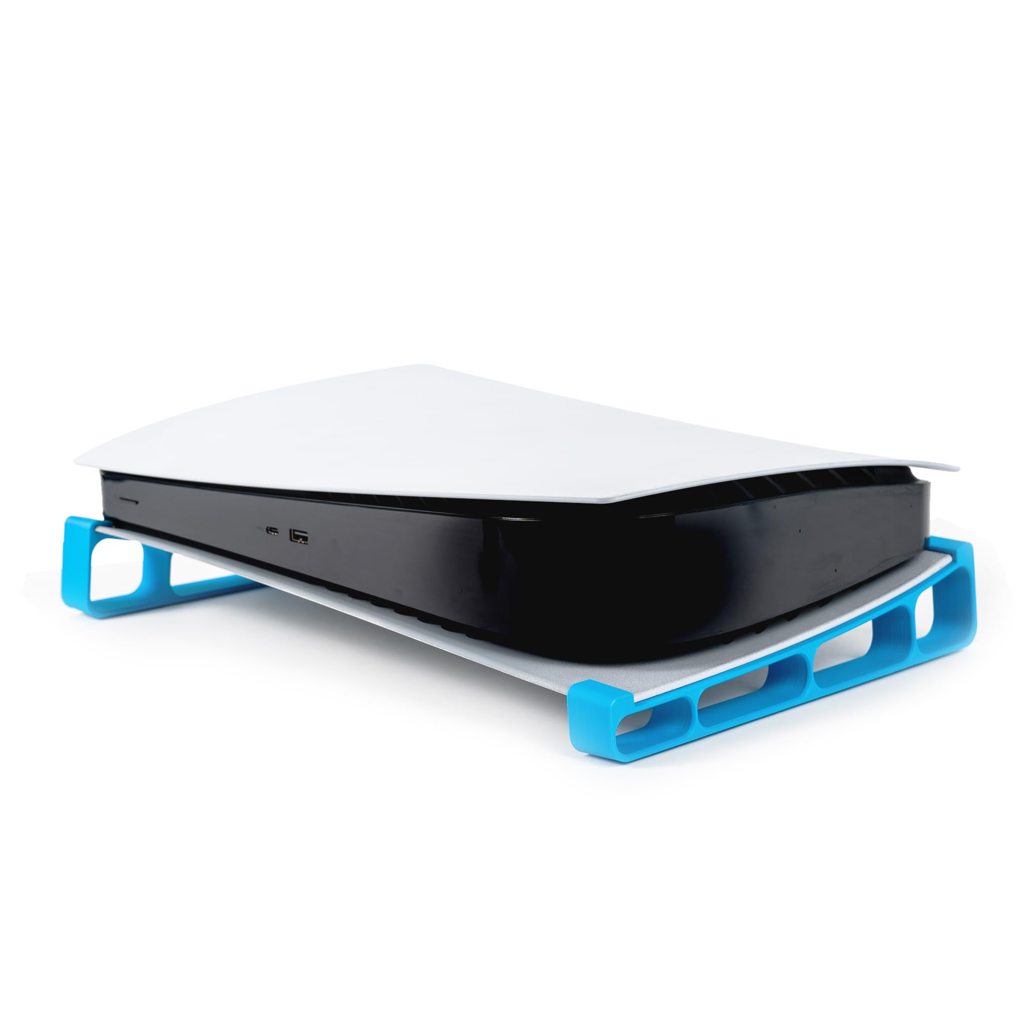 Glistco PS5 Horizontal Stand for Digital Edition - Blue Gaming Console Stand with Secure Fit & Non-Slip Base - Perfect for Living Room, Bedroom & Gaming Setup