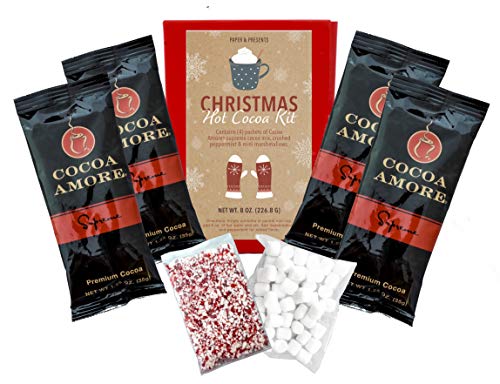 Gourmet Hot Chocolate Sampler Set with Marshmallows & Peppermint - Perfect for Winter Nights, Holiday Gifts & Cozy Family Moments