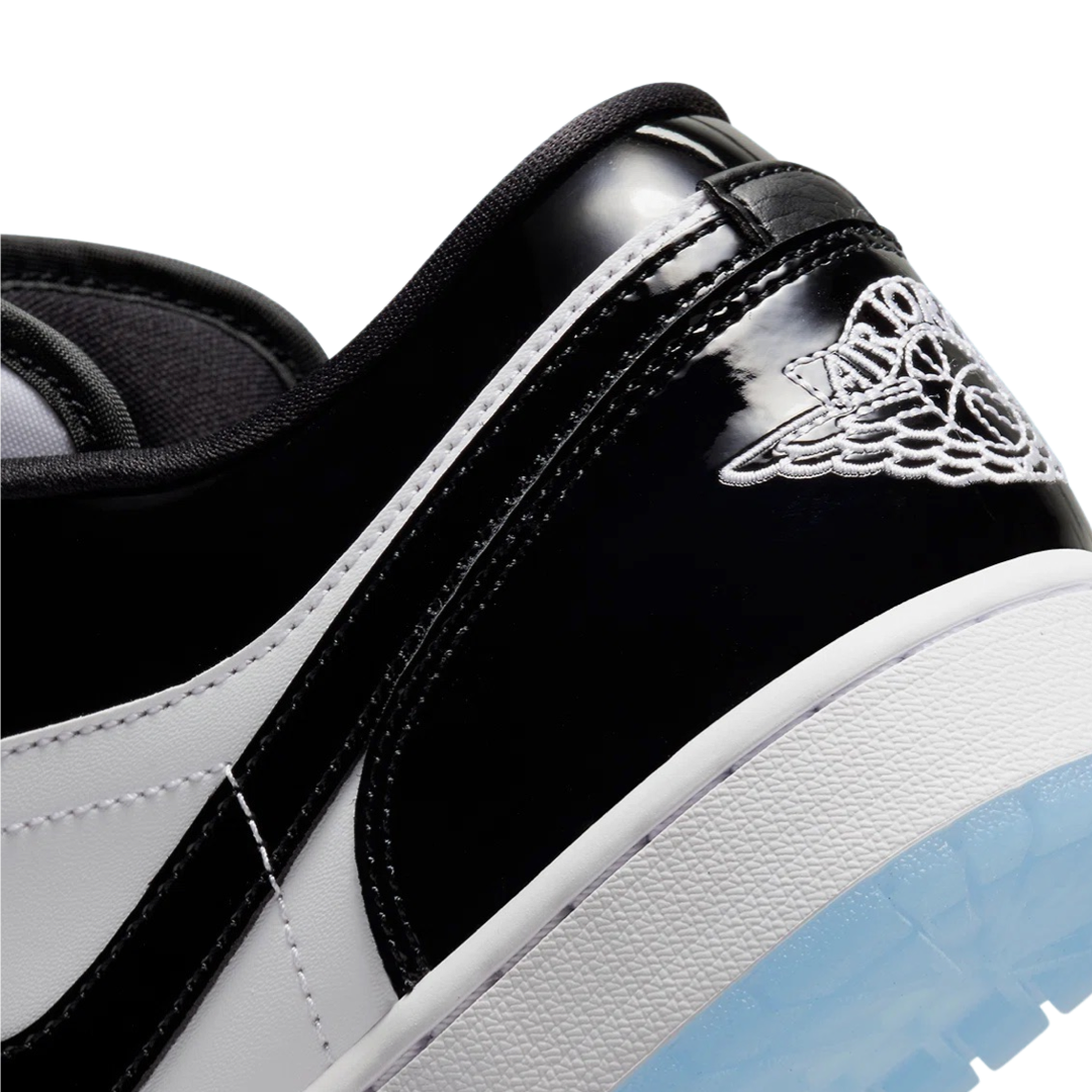 Air Jordan 1 Low SE GS Sneakers - Concord White & Black Basketball Shoes for Women & Girls - Perfect for Casual Wear, Gym & Street Fashion