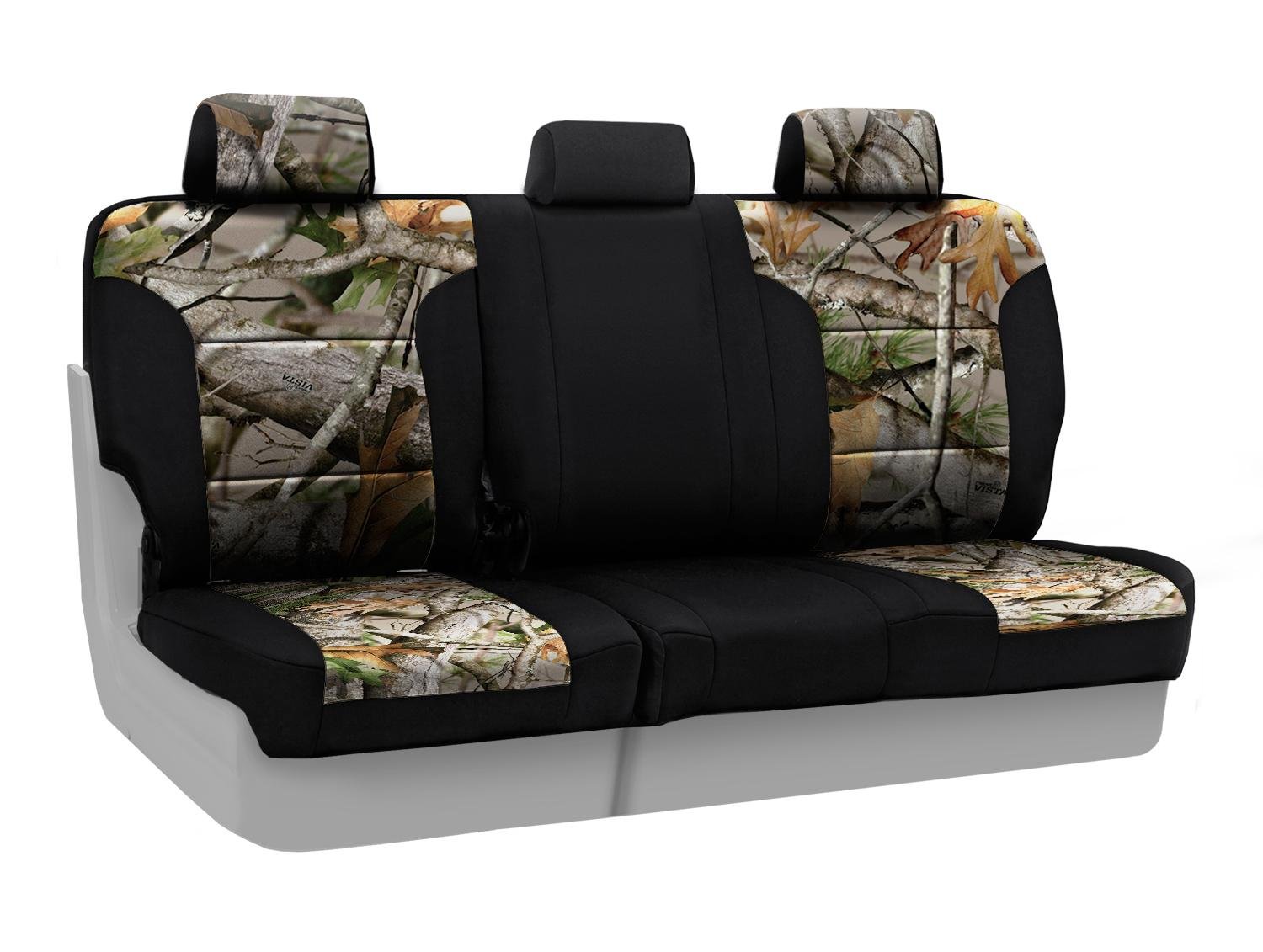 Custom Fit Coverking Rear 60/40 Bench Seat Cover for Toyota Tundra - Neosupreme Next Camo (Vista/Black) | Durable Protection & Style for Truck Seats | Perfect for Off-Roading, Camping & Daily Commutes