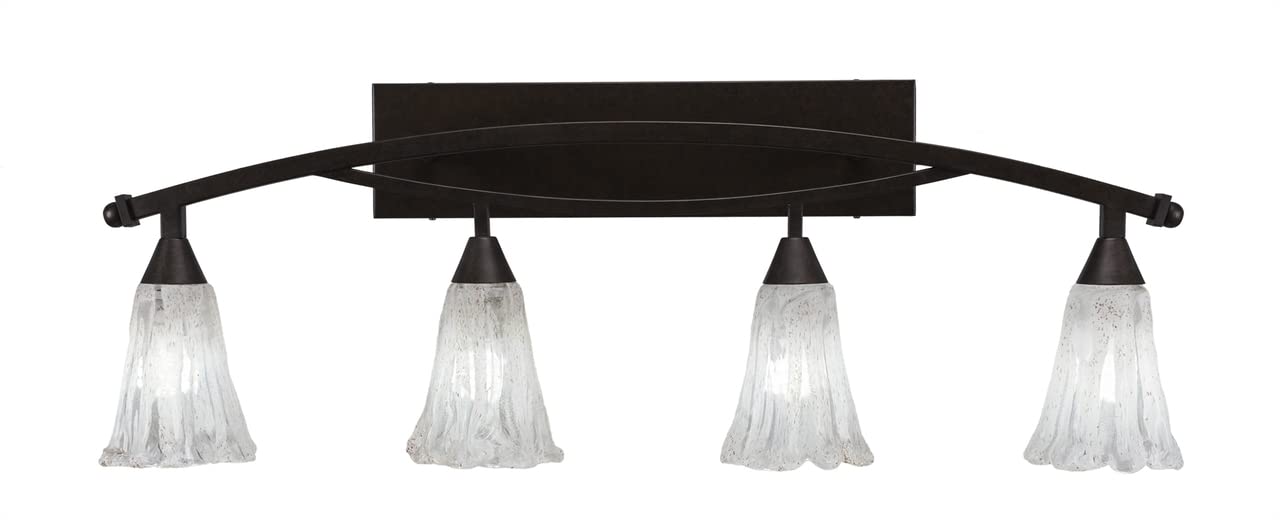 Toltec Lighting 174-BRZ-729 4-Light Bathroom Vanity Bar with 5.5
