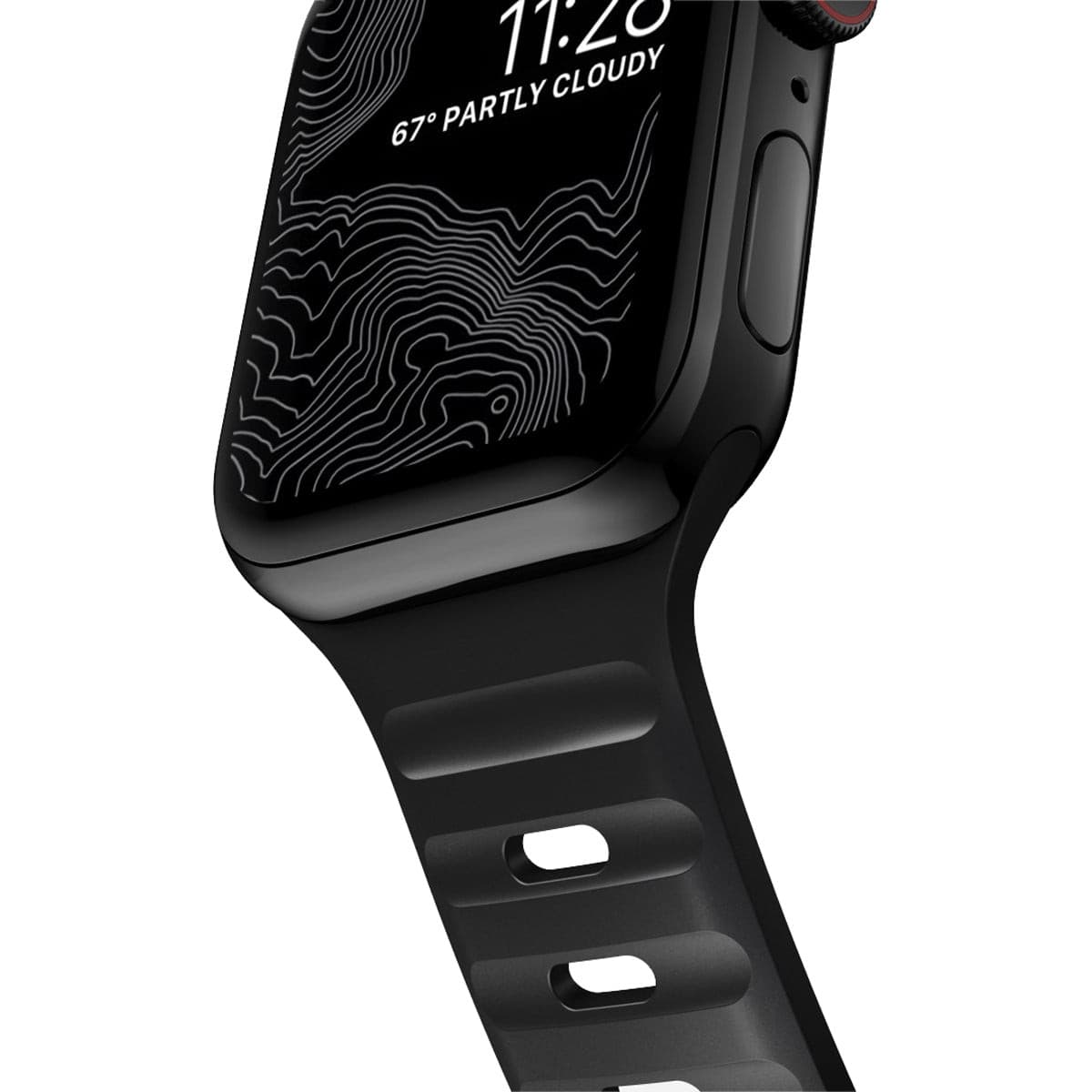 Nomad Sport Band for Apple Watch 40mm/41mm - Premium Durable Black Silicone Strap - Perfect for Running, Workouts & Everyday Wear