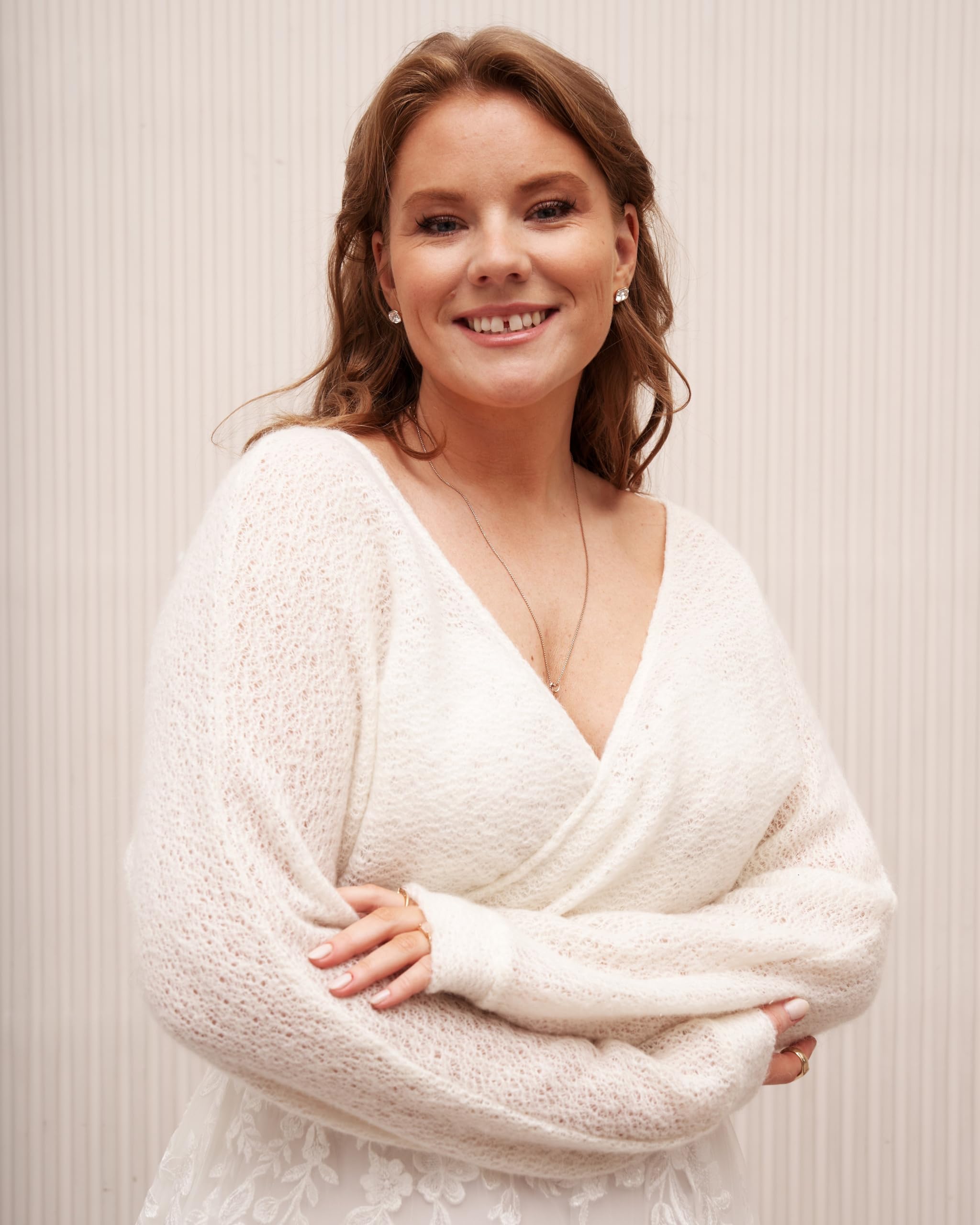 Elegant White Tie Wrap Bridal Cardigan - Cropped Wedding Sweater for Dresses, Plus Size X-Large Available | Perfect for Bridal Showers, Weddings & Special Occasions