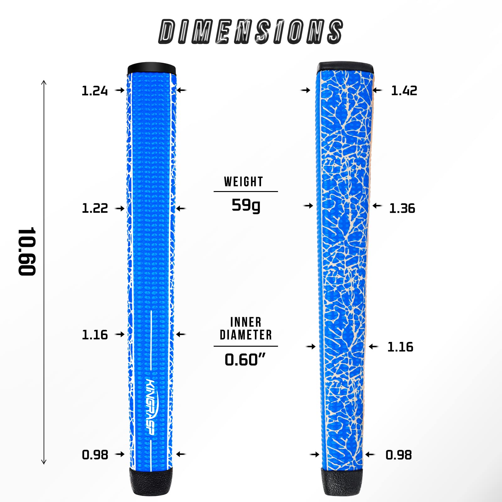 Golf Ultra-Lightputter Grip | Gun-Shaped Non-Slip Design, Lightweight & Comfortable, 6 Color Options, Perfect for Precision Putting on the Green