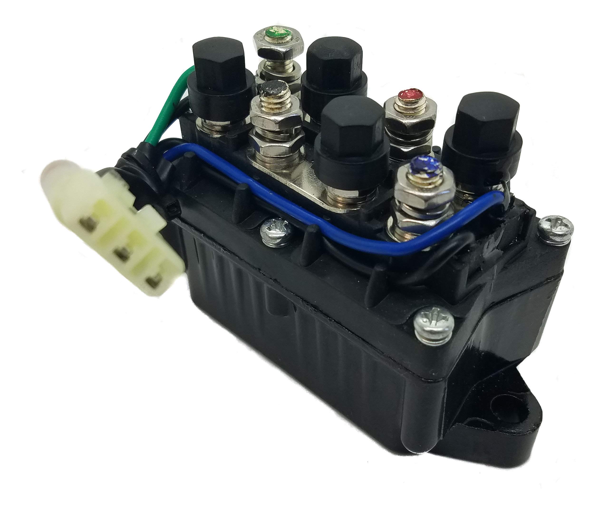 Zoom Zoom Parts New ATV Winch Solenoid Assembly for Arctic Cat - Replaces 0409-066 Warn Winch | Heavy-Duty Off-Road Vehicle Accessory for Mudding, Towing & Trail Riding