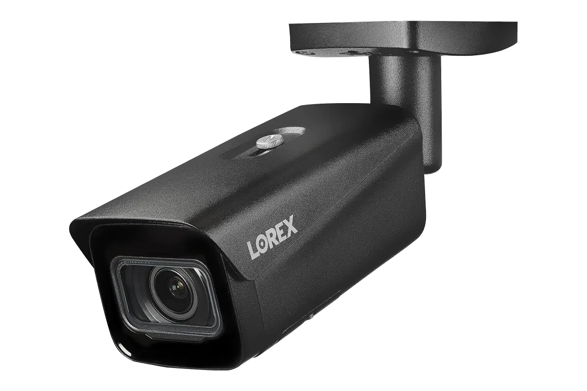 Lorex 4K Ultra HD Wired Bullet Security Camera with Motorized Varifocal Lens, 30FPS Real-Time Recording, IK10 Vandal-Proof - Outdoor Home & Business Surveillance for Day/Night Monitoring