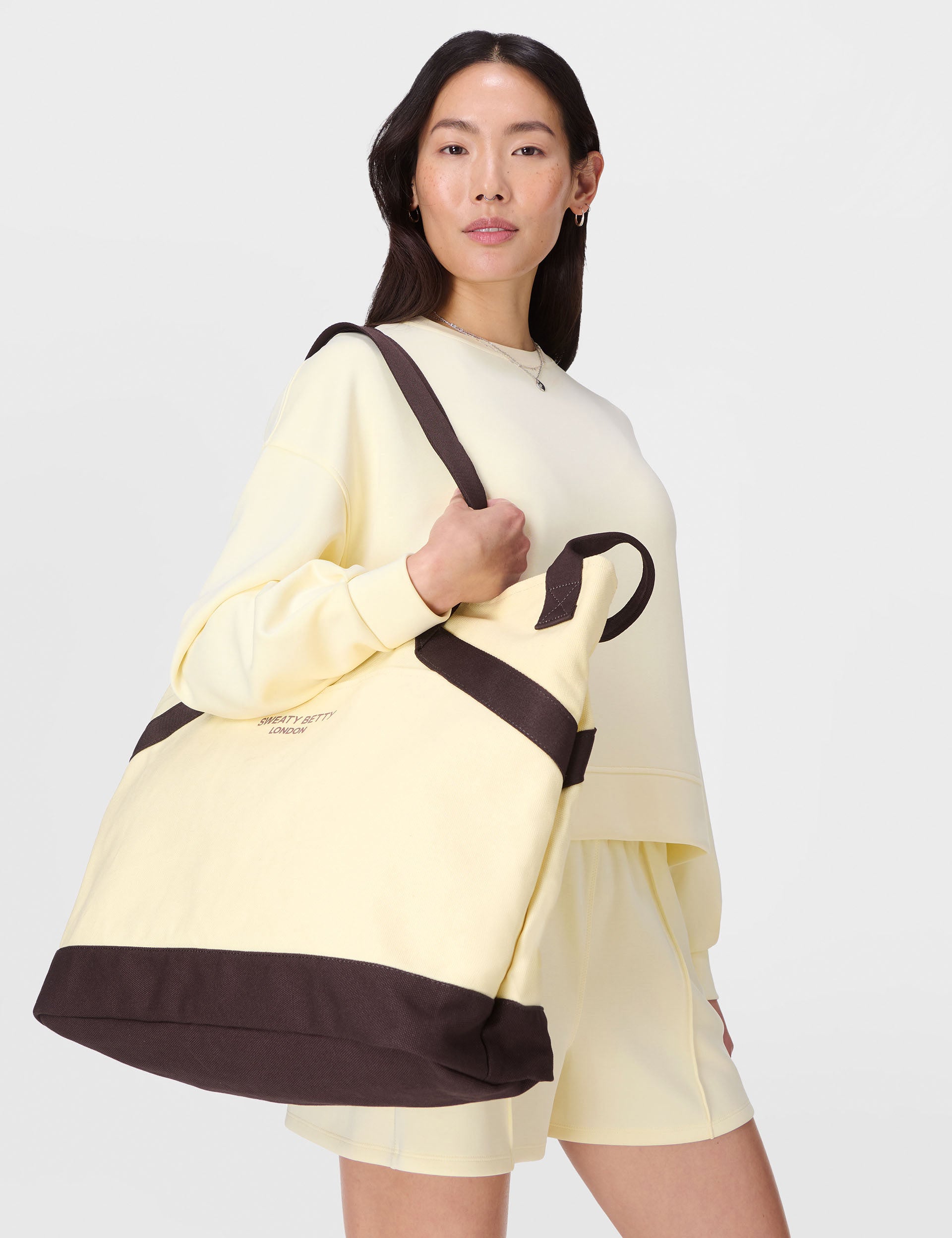 SB Canvas Bucket Bag - Buttercream Yellow Crossbody Handbag for Women | Casual Daypack, Beach Tote & Travel Purse | Lightweight & Durable Shoulder Bag