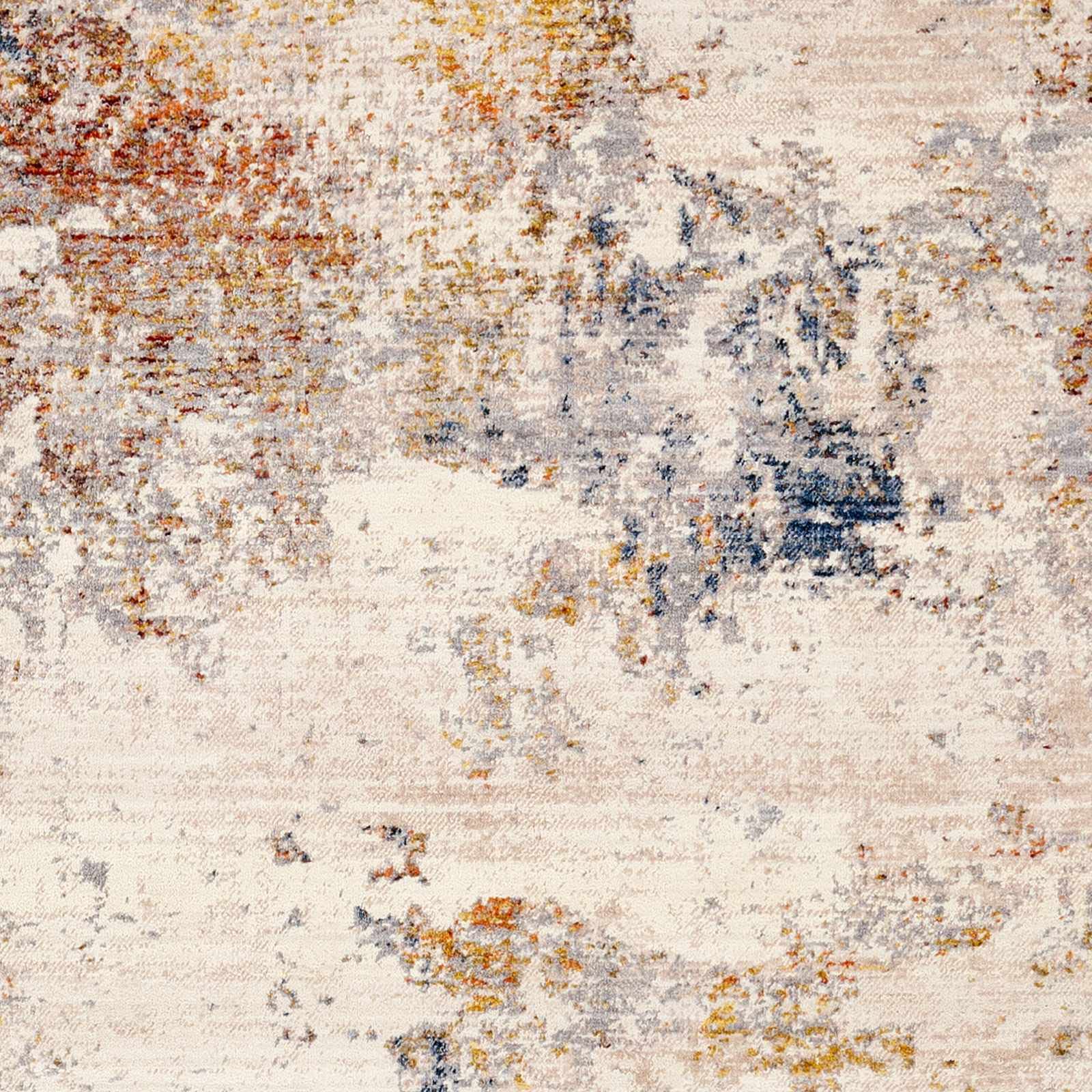 Modern Hauteloom Macayug Area Rug for Living Room & Bedroom - Navy, Rust, Mustard - 8'10