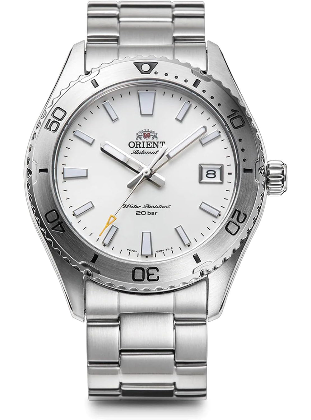 Orient Mako Mechanical Sports Watch RN AC0Q03S JDM - Durable Dive Watch for Men, Automatic Movement, 200M Water Resistant - Perfect for Scuba Diving, Swimming & Outdoor Adventures