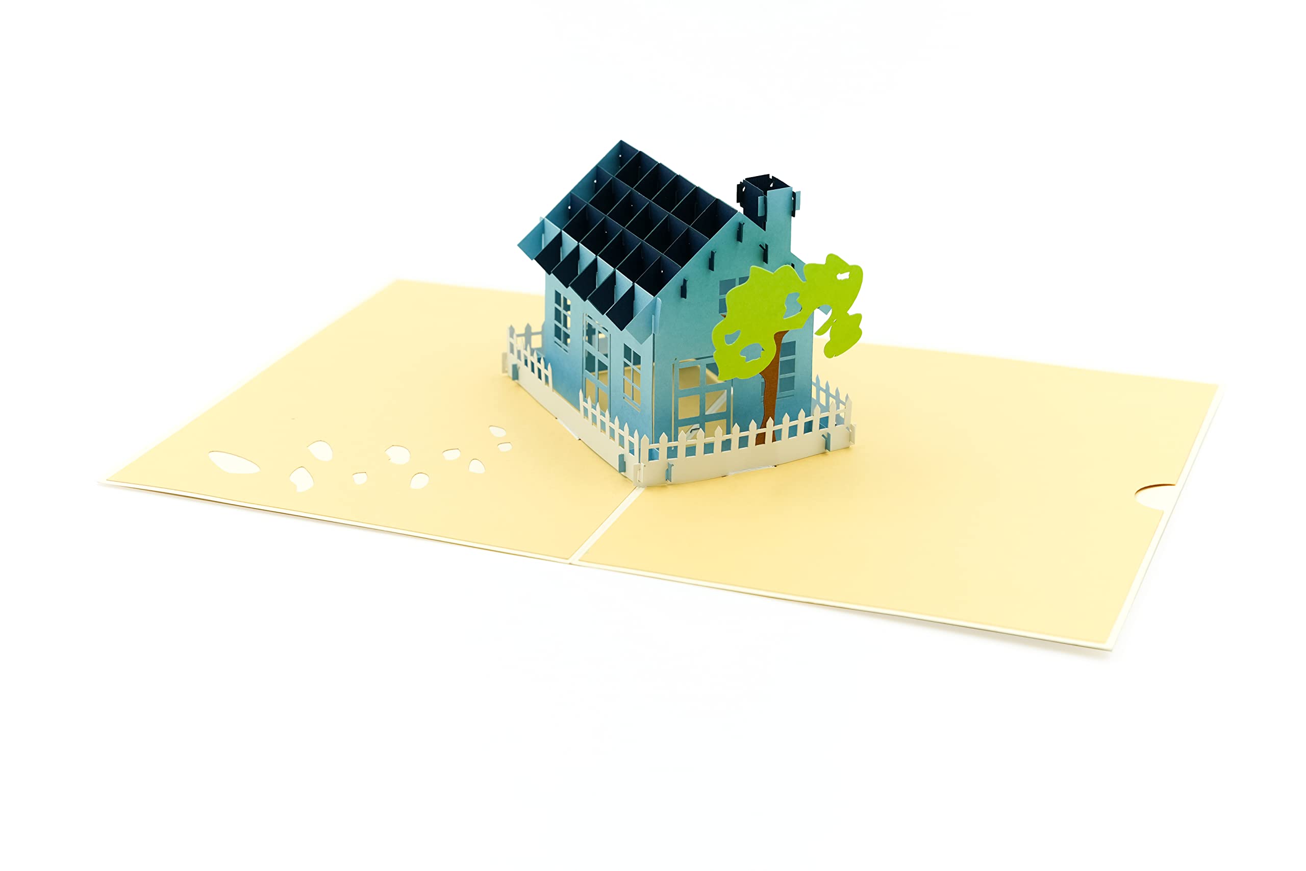 3D Pop Up House Greeting Card - New Home Congratulations Card for Homeowners, Housewarming Gift, First Time Home Buyer Card | Perfect for Housewarming Parties, New Home Gifts & Real Estate Closing Celebrations