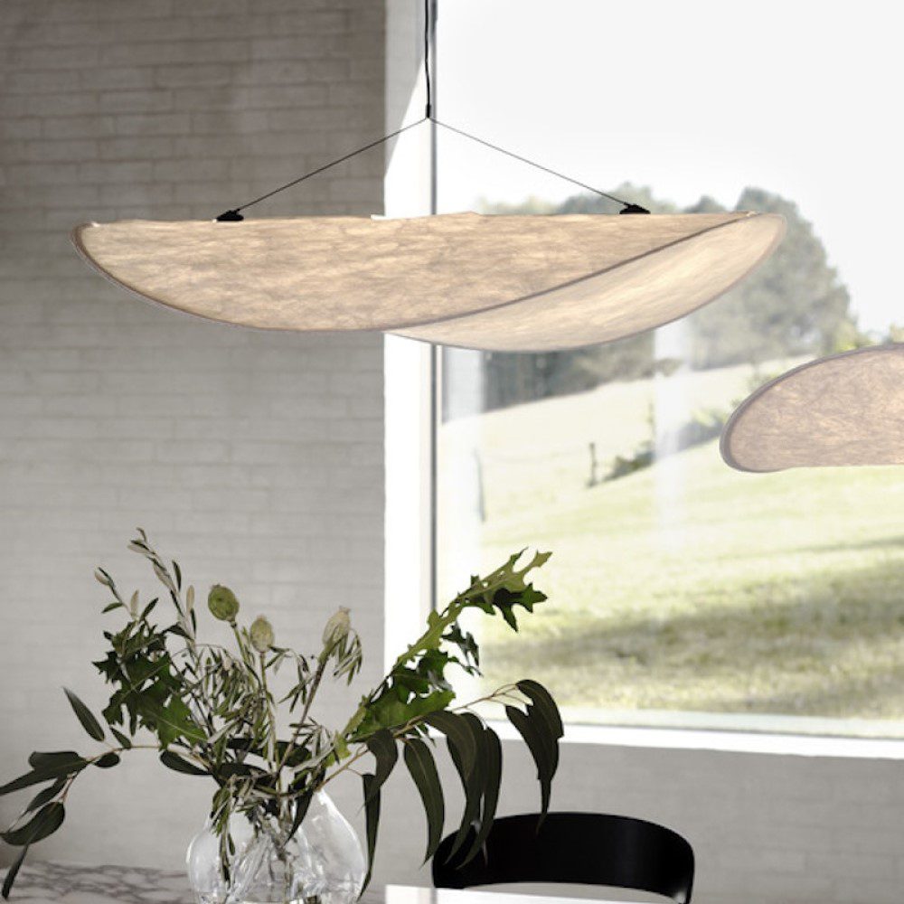 Modern Tense Pendant Lamp - 35.4 Inch (90cm) Round Ceiling Light Fixture for Dining Room, Kitchen Island & Living Room Decor