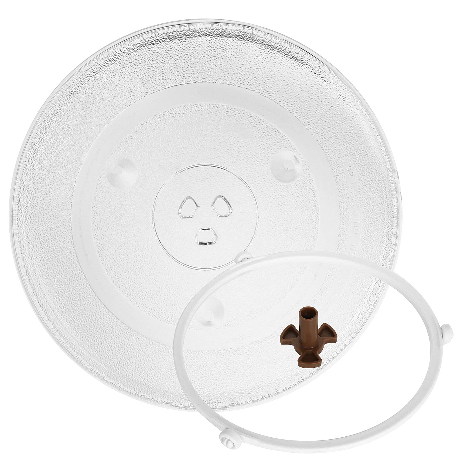 12.5 Inch (31.5cm) Microwave Glass Turntable Plate Replacement - Compatible with LG, Samsung, Kenmore, Hotpoint, Panasonic & GE Microwaves - Durable Glass Tray for Smooth Rotation & Even Heating - Perfect for Replacing Broken or Missing Microwave Turntables