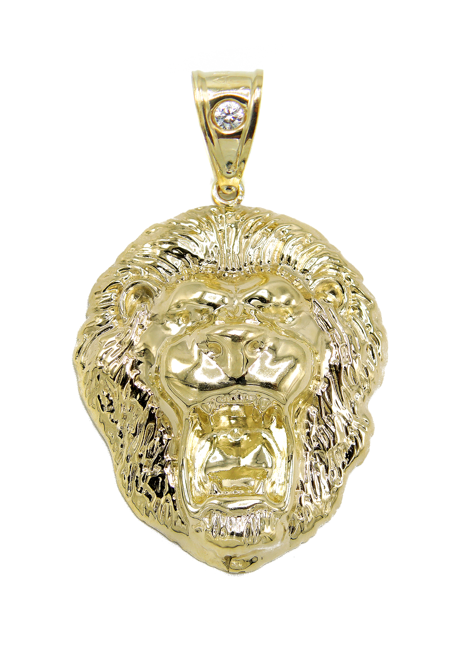10K Gold Lion Head Pendant Necklace - 7.6 Grams Solid Gold Men's Jewelry - Perfect for Gifts, Parties, and Everyday Wear