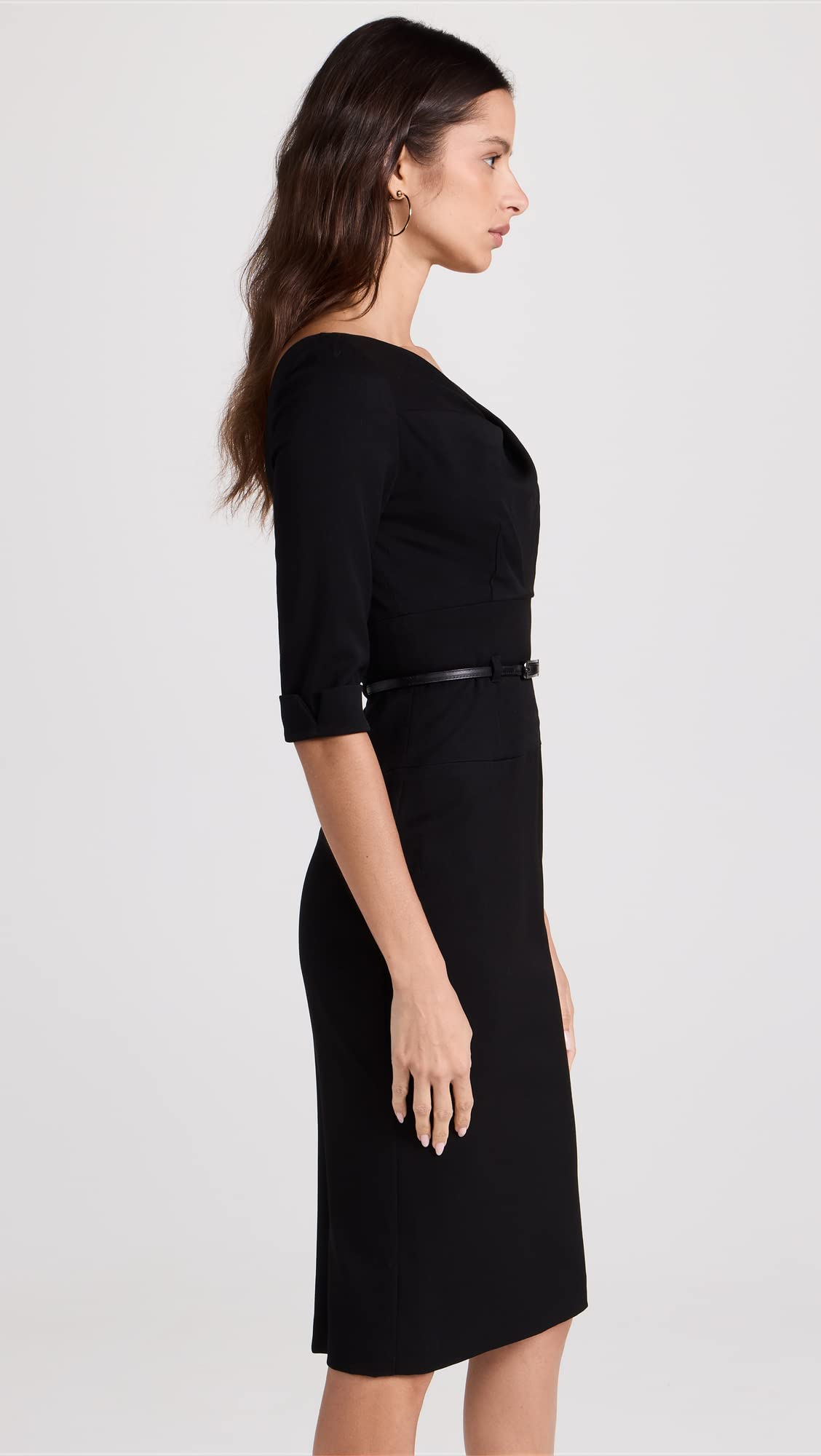 Black Halo Women's 3/4 Sleeve Jackie O Dress - Elegant Office Wear & Cocktail Party Dress for Women | Formal & Business Attire